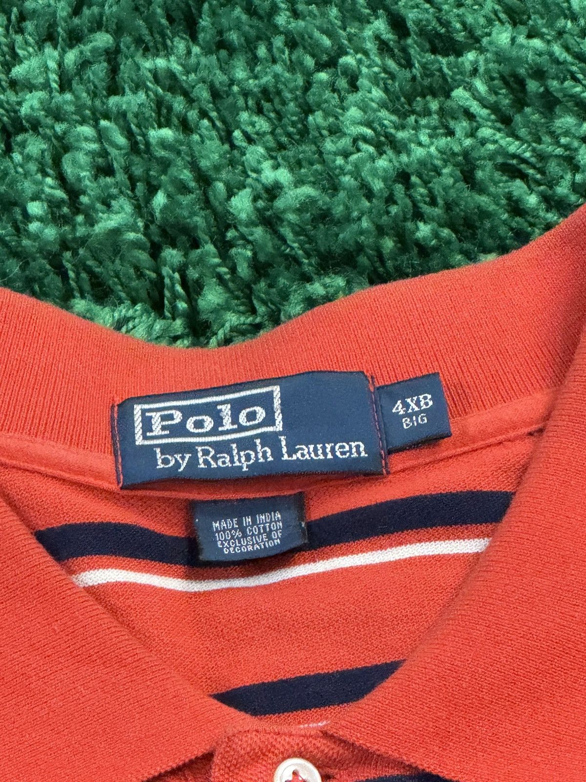 RARE 4XL BIG 4XLB Polo Ralph Lauren Classic Striped Polo PRL