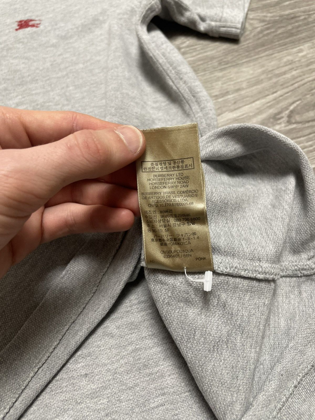 Vintage Burberry Gray Polo Shirt Luxury