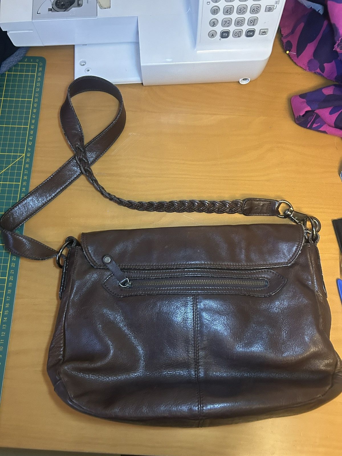 Vintage Thomas Wylde braided leather rhinestone skull crossbody bag Size ONE SIZE - 2 Thumbnail