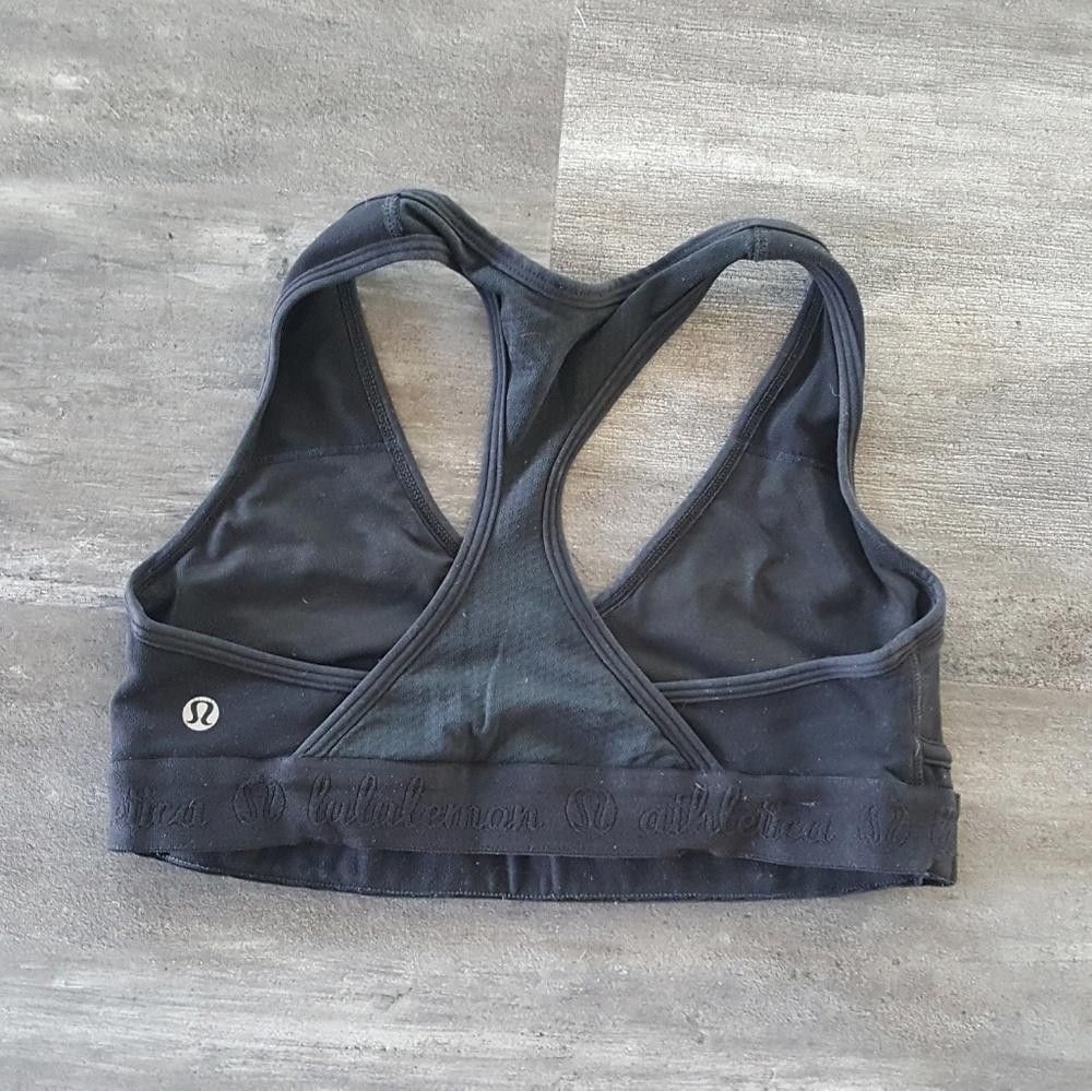 Lululemon Black Racerback Lululemon Sport Bra Size ONE SIZE - 2 Thumbnail