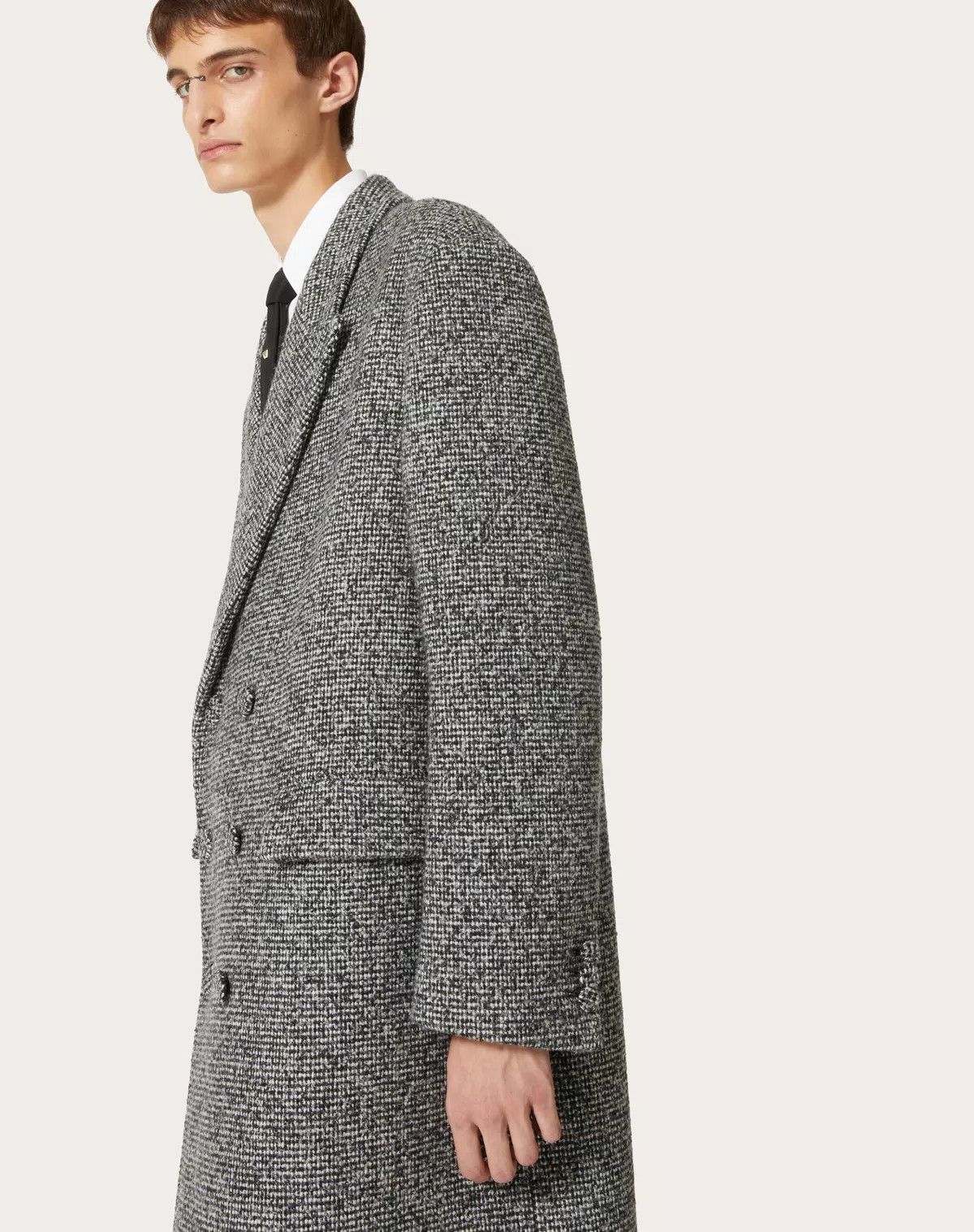 Valentino oc11z0725 Double Breasted Coat in Dark Grey Size US M / EU 48-50 / 2 - 6 Thumbnail