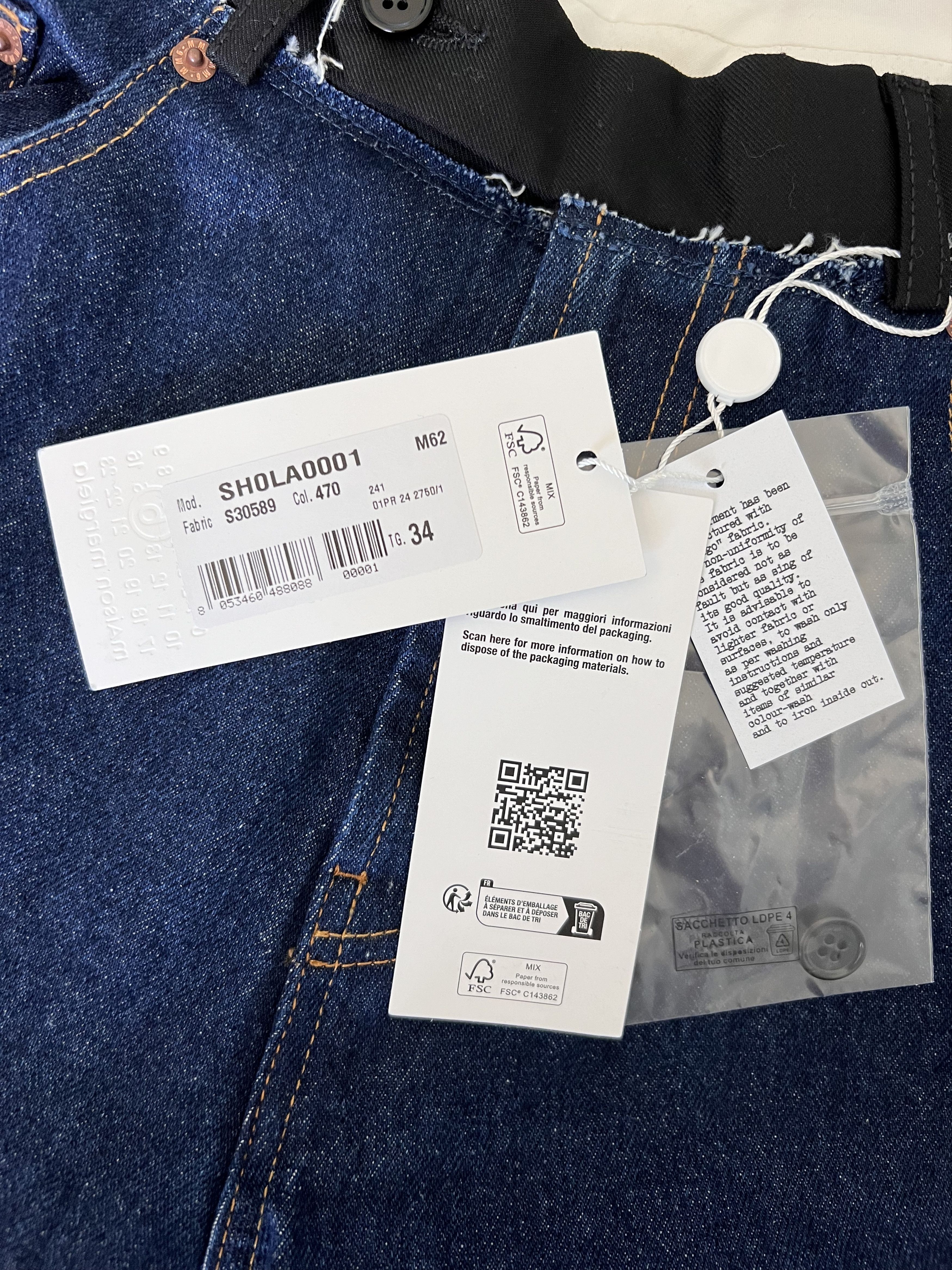 Maison Margiela MM6 Maison Margiela Mid Rise Blue Jeans Size US 34 / EU 50 - 7 Thumbnail