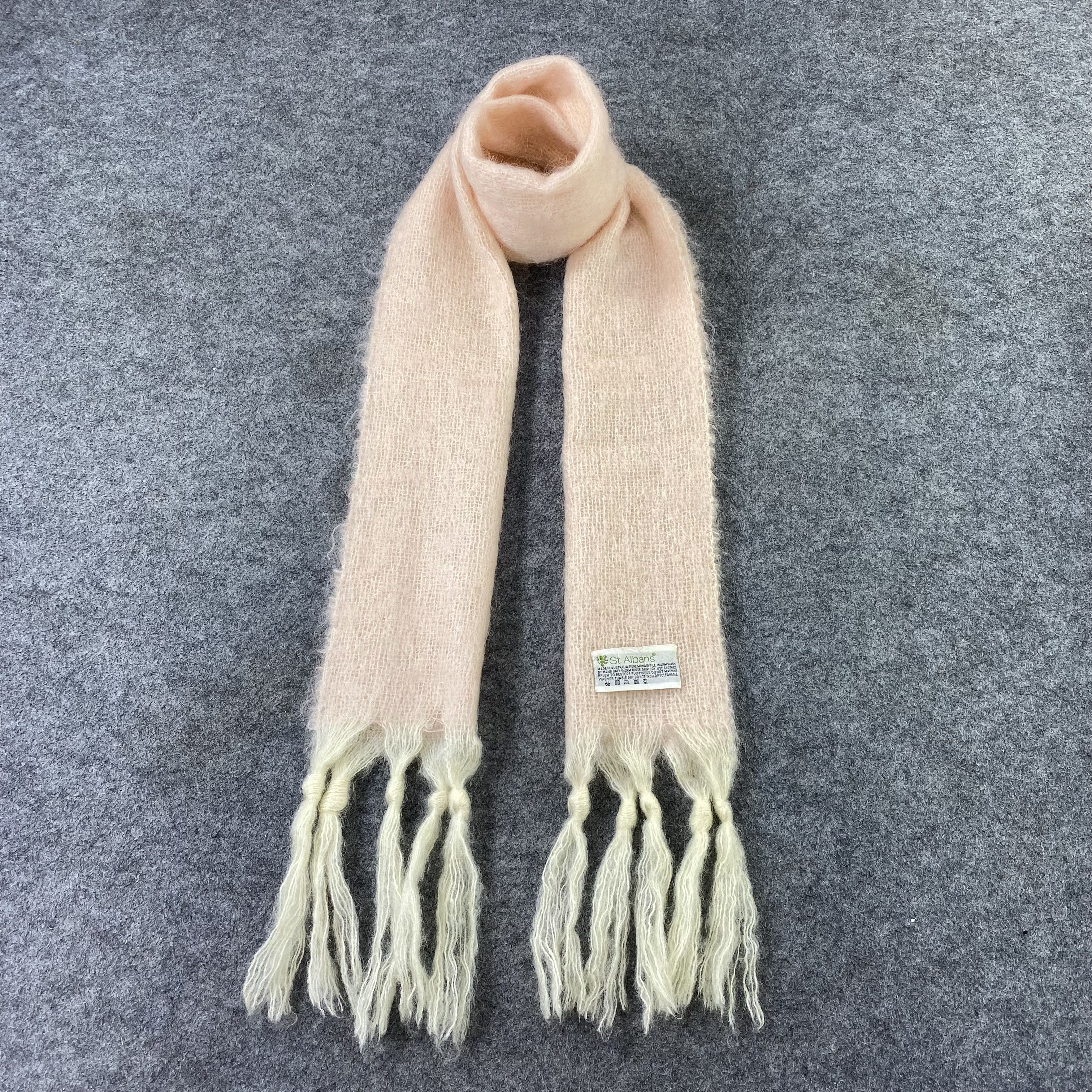 Vintage St.Albans MOHAIR Scarf / Muffler / Neckwear - K086 Size ONE SIZE - 1 Thumbnail