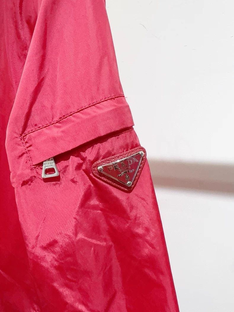 Prada Windbreaker Jacket in Red Color-2506