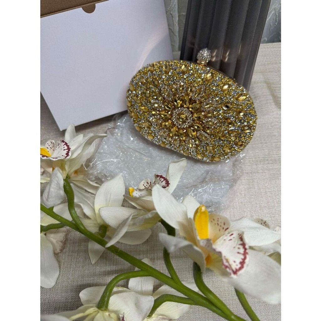 Other RAMLA Crystal Clutch Purse Jeweled Purses Rhinestone Size ONE SIZE - 8 Thumbnail