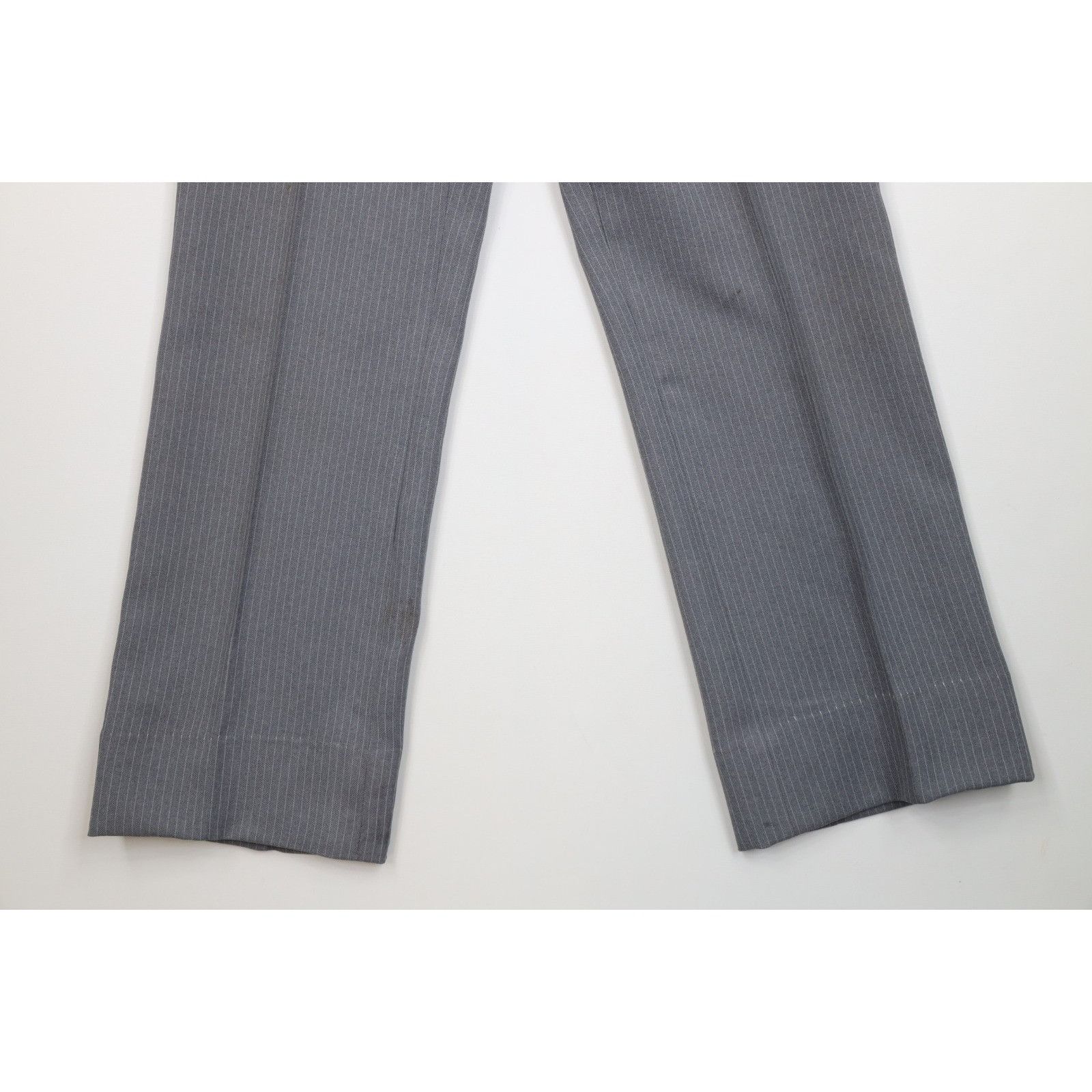 Vintage Vintage 70s Streetwear 2 Piece Knit Suit Wedding Gray Size 38R - 15 Thumbnail