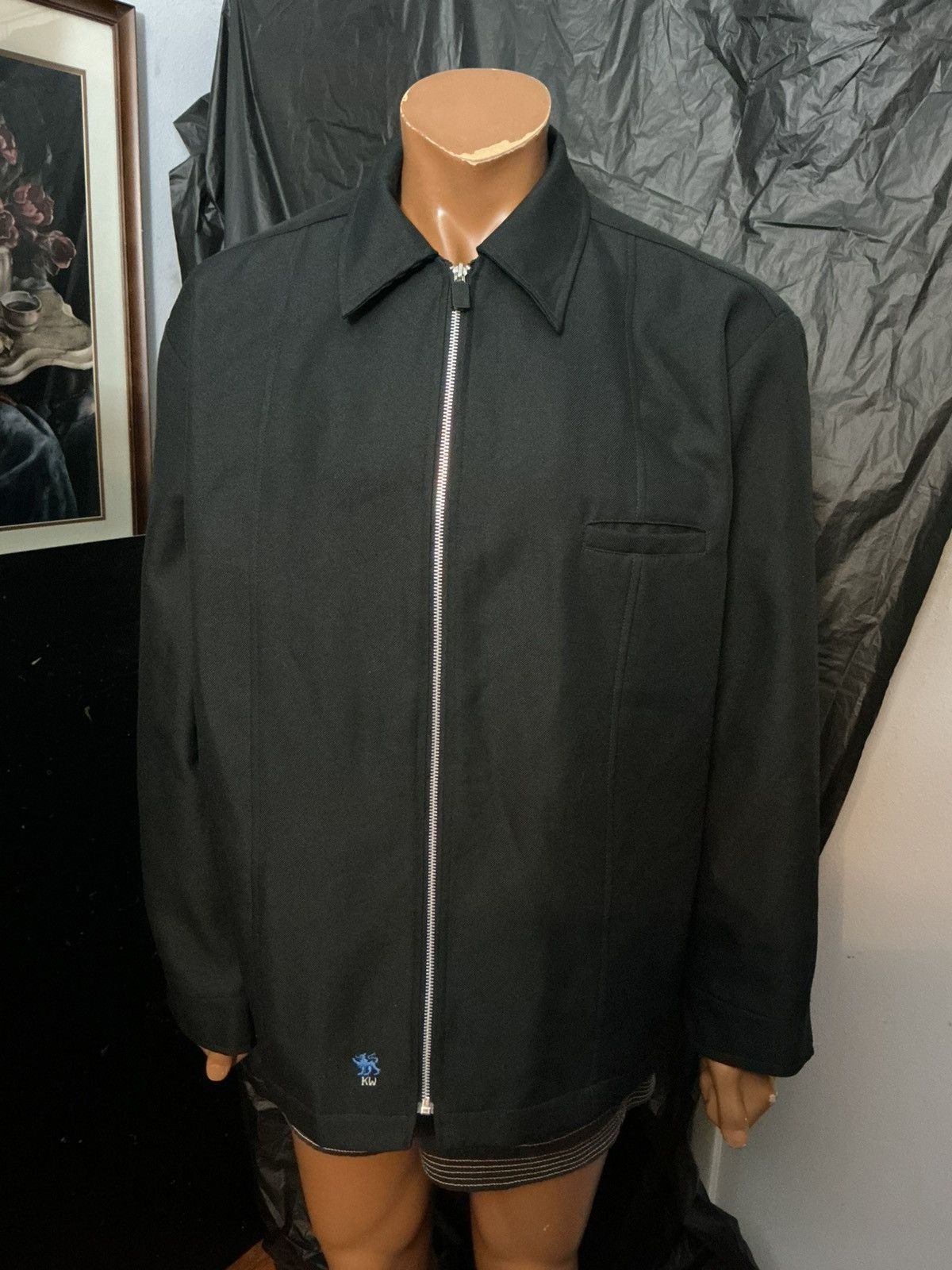 Vintage Vintage 90s Y2K Kikwear Smooth Cuts Mechanic Skate Jacket Size US L / EU 52-54 / 3 - 11 Thumbnail