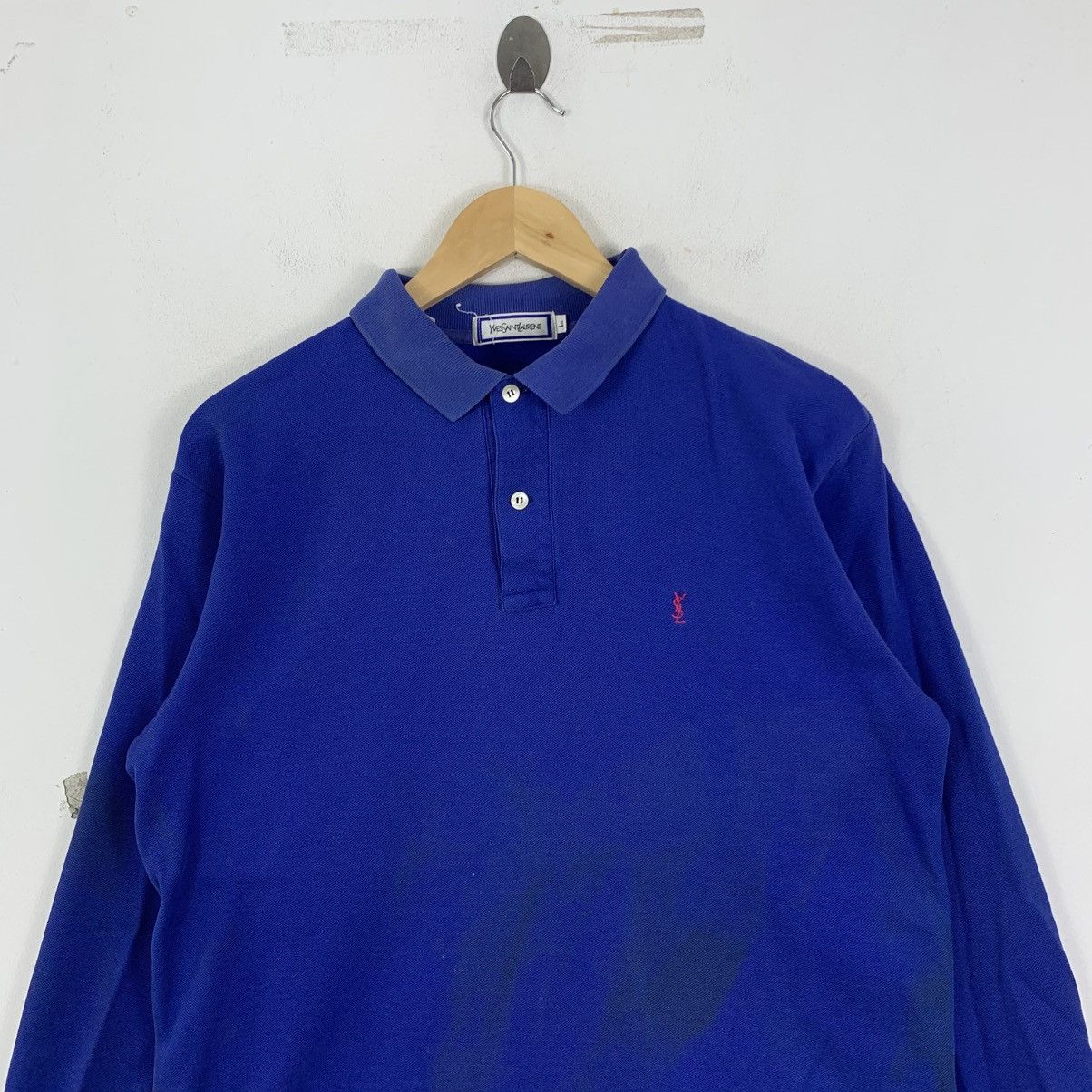 Yves Saint Laurent Vintage YVES SAINT LAURENT Ysl Embroidered Collar Tshirt Size US L / EU 52-54 / 3 - 3 Thumbnail