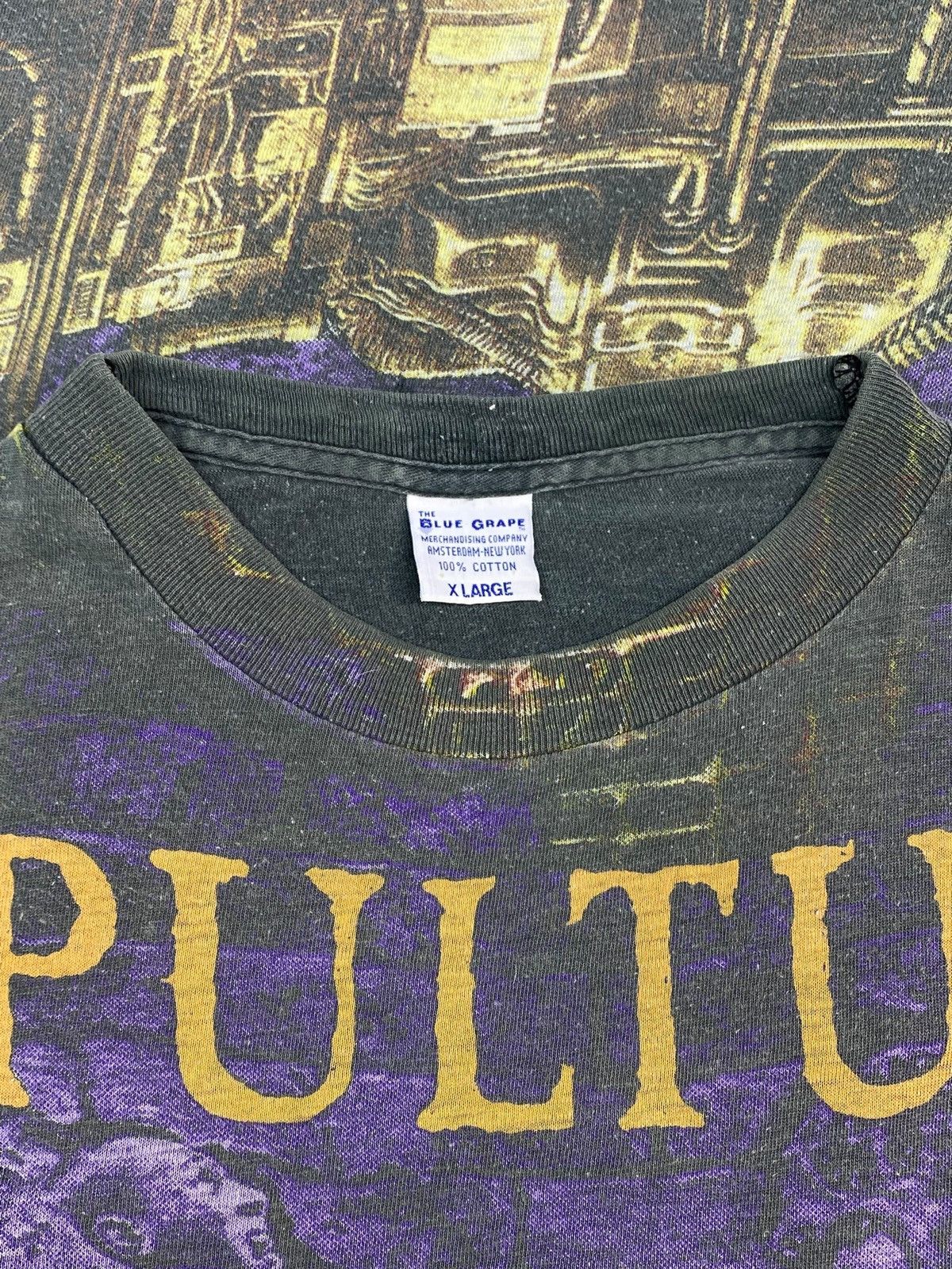 Band Tees Vintage 90s Sepultura All Over Print Blue Grape Tag T-shirt Size US XL / EU 56 / 4 - 21 Thumbnail