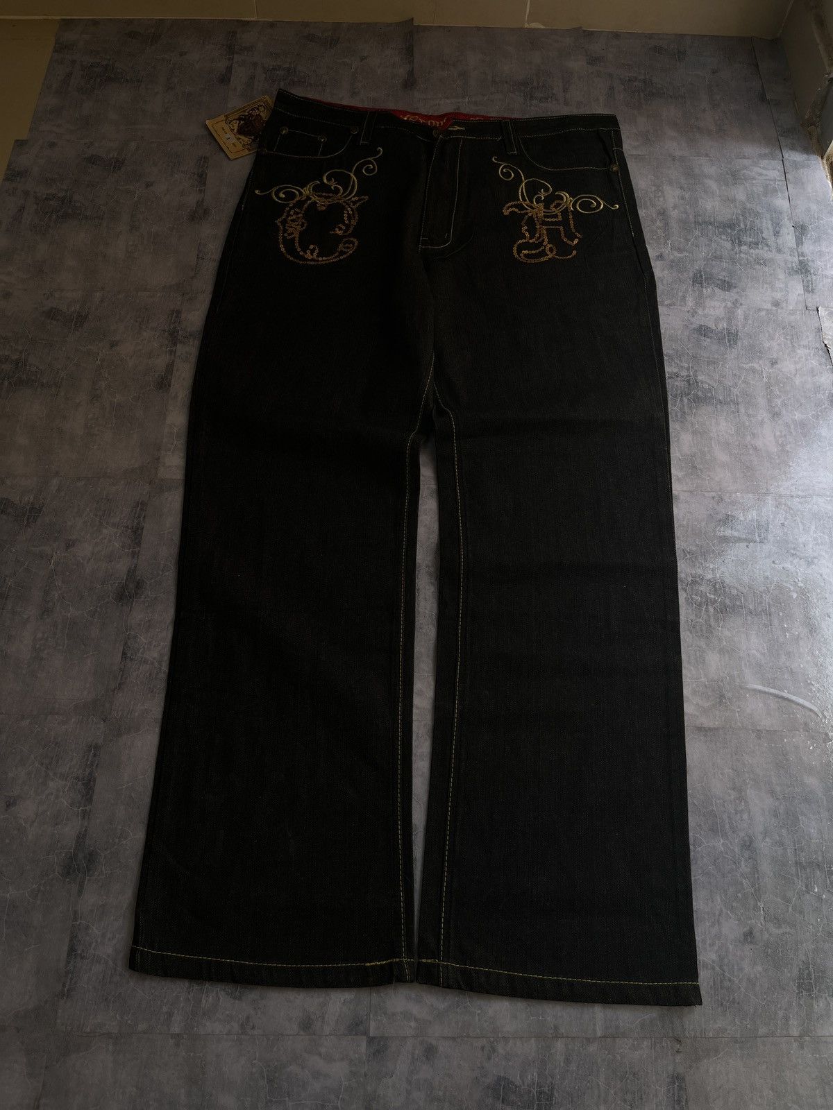 Vintage Crown Holder denim jeans Size US 38 / EU 54 - 12 Thumbnail