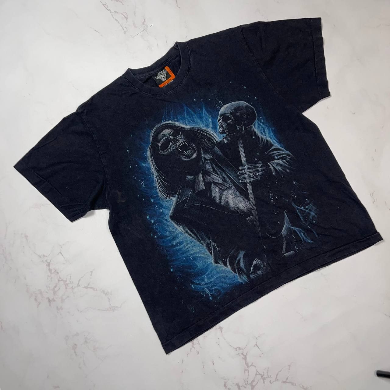 Vintage Rock Eagle Vintage Skull Vintage T-Shirt Size M Black Size US M / EU 48-50 / 2 - 2 Thumbnail