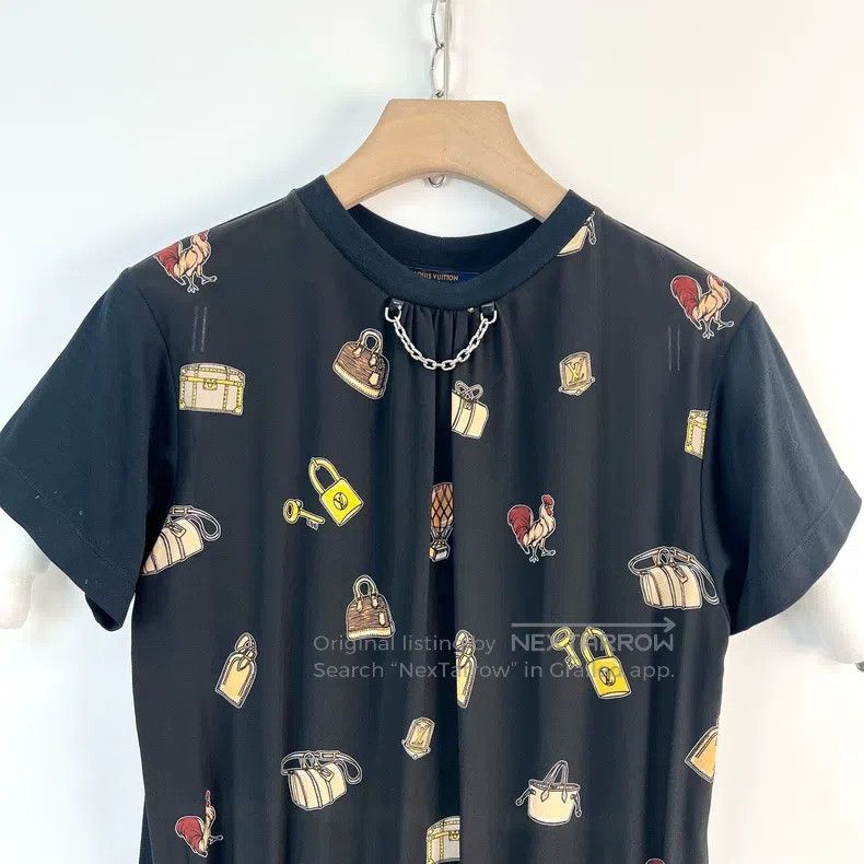 Louis Vuitton Louis Vuitton Graphic print full-print patchwork dress Size XS / US 0-2 / IT 36-38 - 3 Thumbnail
