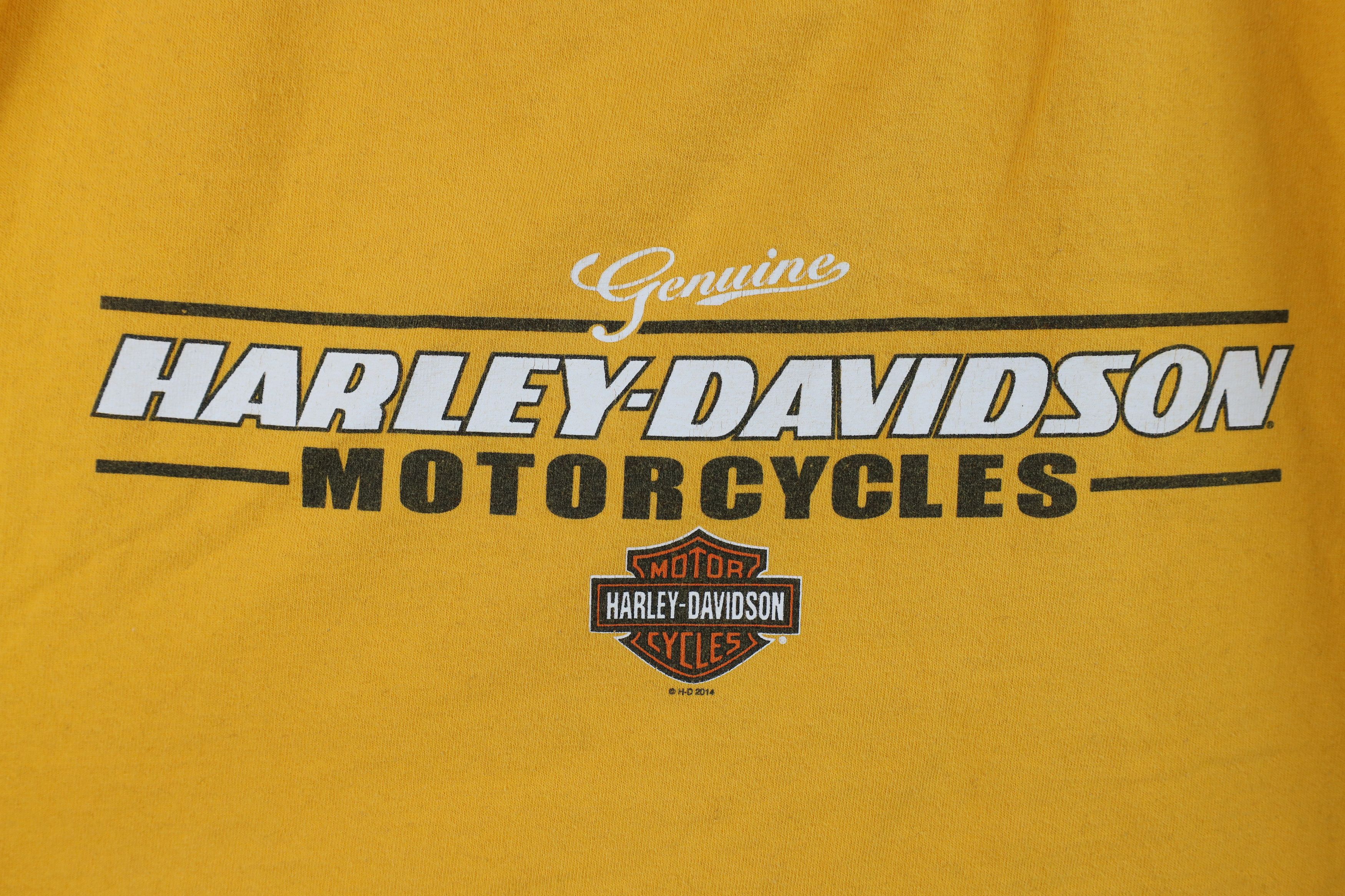 Harley Davidson × Vintage Vintage Y2K Harley Davidson Spell Out Long Sleeve T-Shirt Size US XXL / EU 58 / 5 - 6 Thumbnail