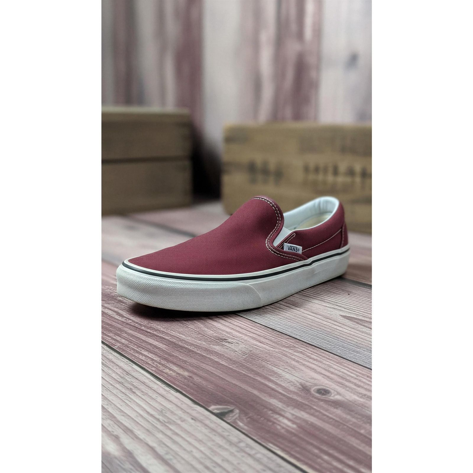 Vans Vans Classic Slip-On Skate Shoes Brick Red Men's 5.5 Size US 5.5 / EU 38 - 1 Thumbnail