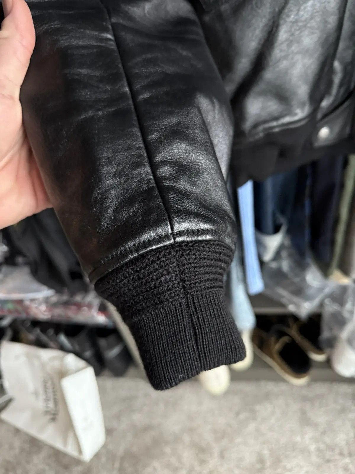 Saint Laurent Paris FW19 Saint Laurent shearling leather MA-1 bomber jacket Size US M / EU 48-50 / 2 - 6 Thumbnail