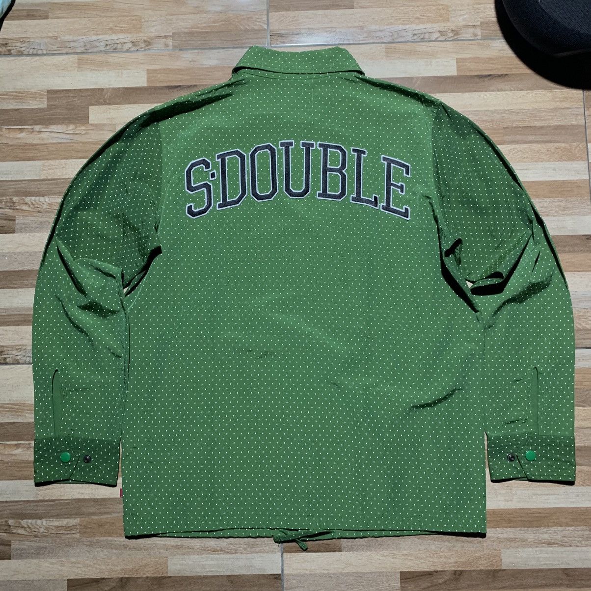 S/DOUBLE S/Double Shawnstussy Polka Embroidered Coach Jacket Size US L / EU 52-54 / 3 - 1 Thumbnail
