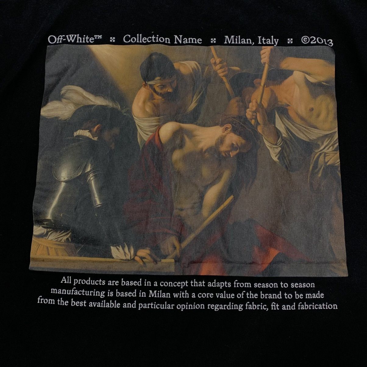 Off-White Off White Large Tee Caravaggio Graphic Black T-Shirt Virgil Size US L / EU 52-54 / 3 - 3 Thumbnail