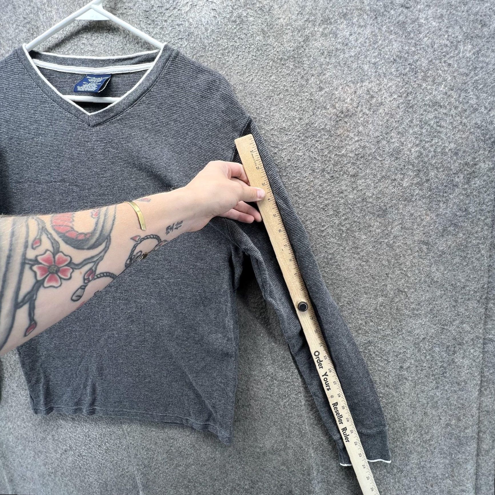 Polo Ralph Lauren Polo Ralph Lauren Pajama Top Mens M Gray Waffle Knit Sleepwear Lounge Top Size US M / EU 48-50 / 2 - 3 Thumbnail