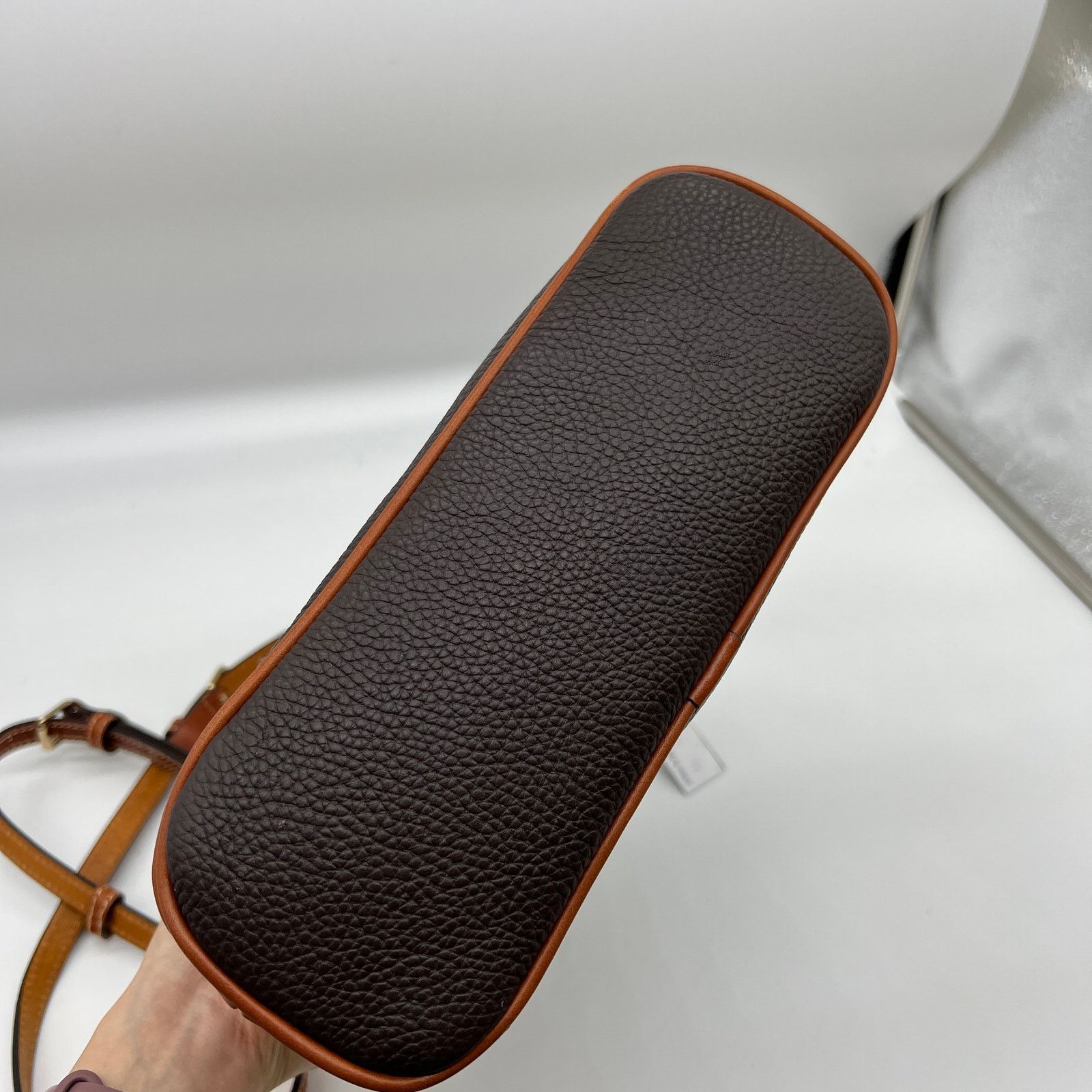 Dooney & Bourke Dooney & Bourke Pebble Leather Crossbody Purse Brown T'moro Size ONE SIZE - 4 Thumbnail