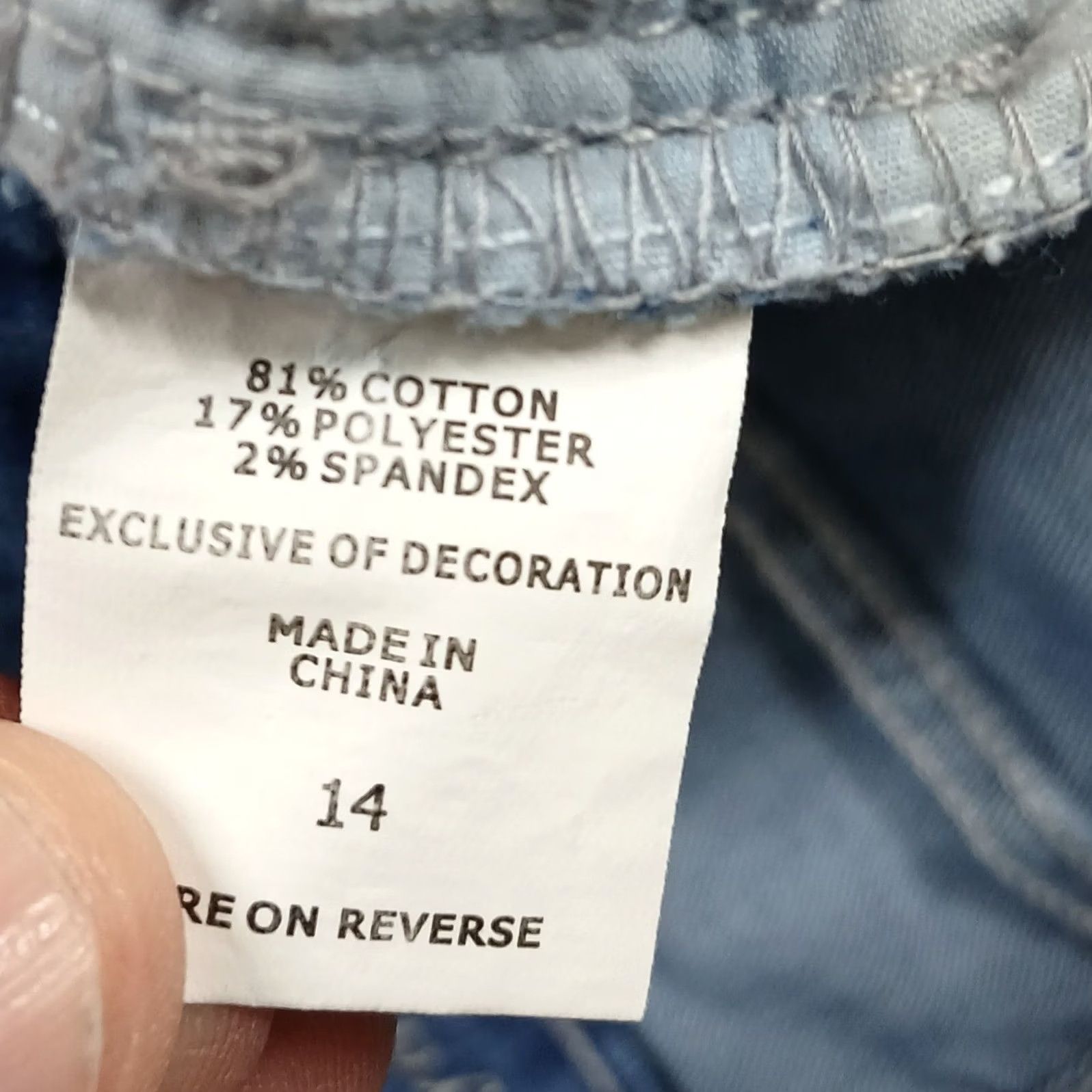 Denime New York & Company Soho Curvy Crop Jeans Women's Size 14 Light Wash Denim Size 36" / US 14 / IT 50 - 5 Thumbnail