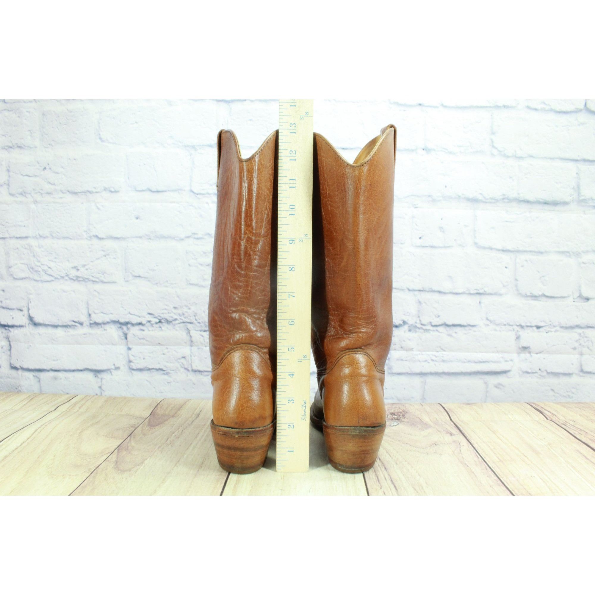 Other Vintage Bort Carleton Boots Men's Size 6.5 M Brown Leather P Size US 6.5 / EU 39-40 - 6 Thumbnail