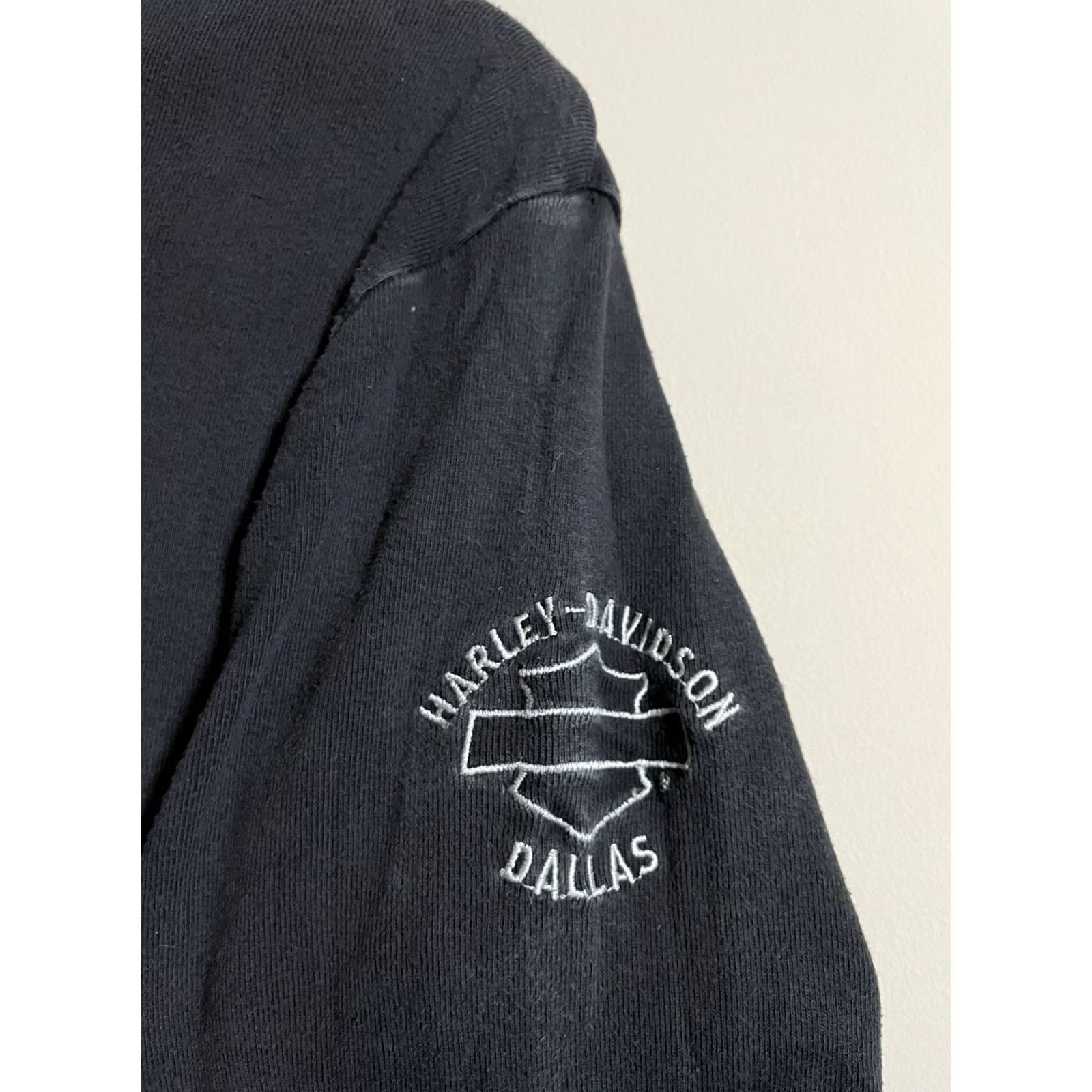 Harley Davidson Harley-Davidson Shirt Mens L Black Mock Neck Long Sleeve Cotton Polyester Breathable Easy Care Regular Fit T-Shirt Size US L / EU 52-54 / 3 - 4 Thumbnail