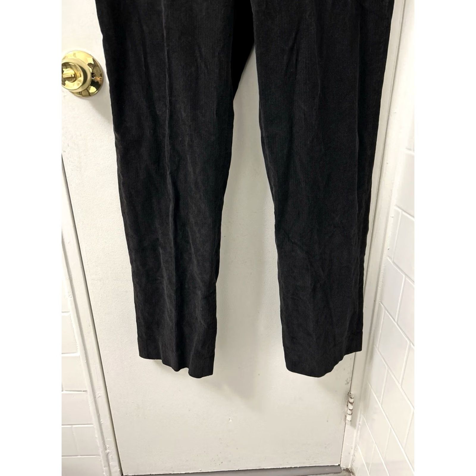 Ralph Lauren Lauren Ralph Lauren Corduroy Pants Mens 36x31 Black Straight Leg Trousers Dress Pants Casual Workwear Size US 36 / EU 52 - 3 Thumbnail