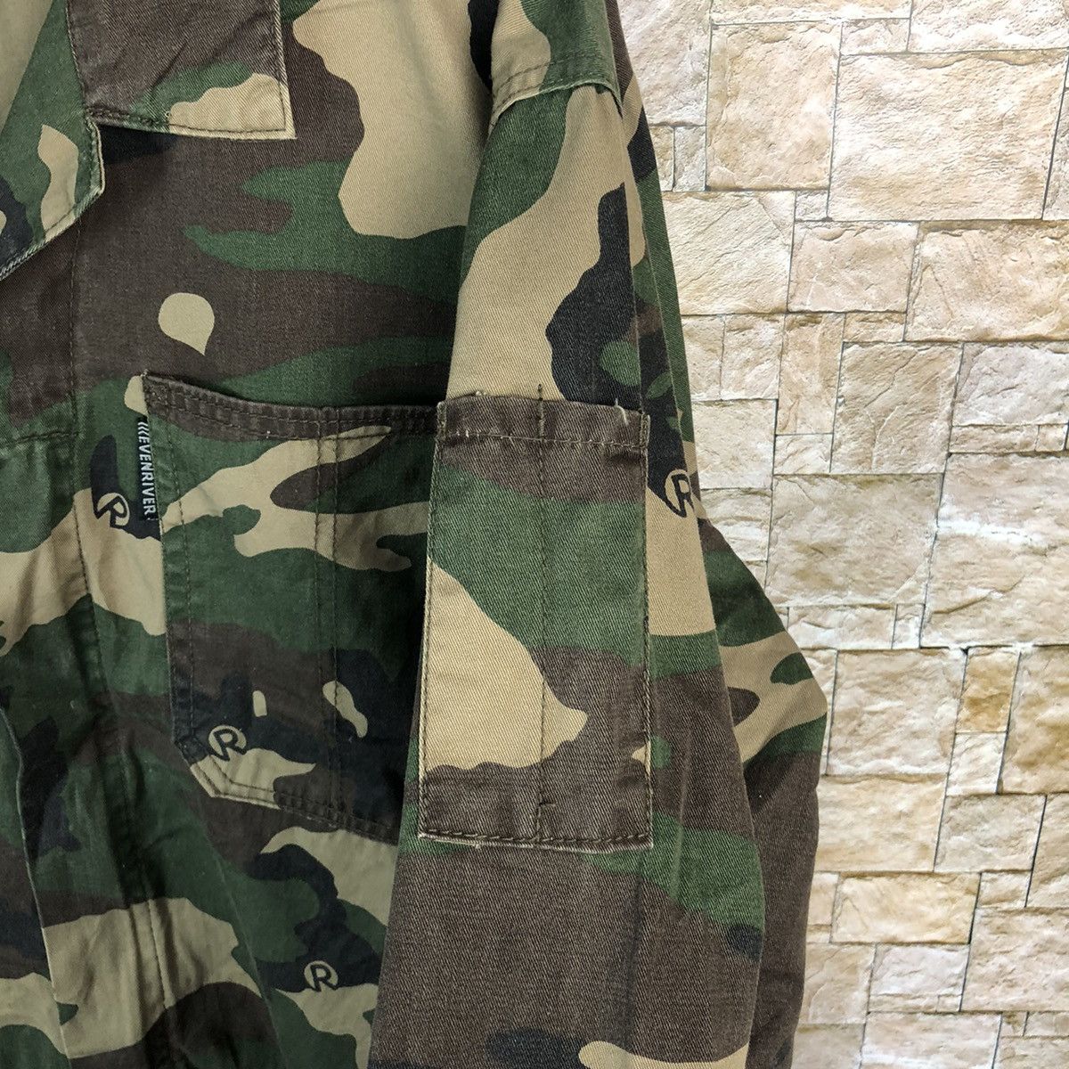 Japanese Brand Even River Green Camo Coveralls vintage japan #A553 Size US 38 / EU 54 - 13 Thumbnail