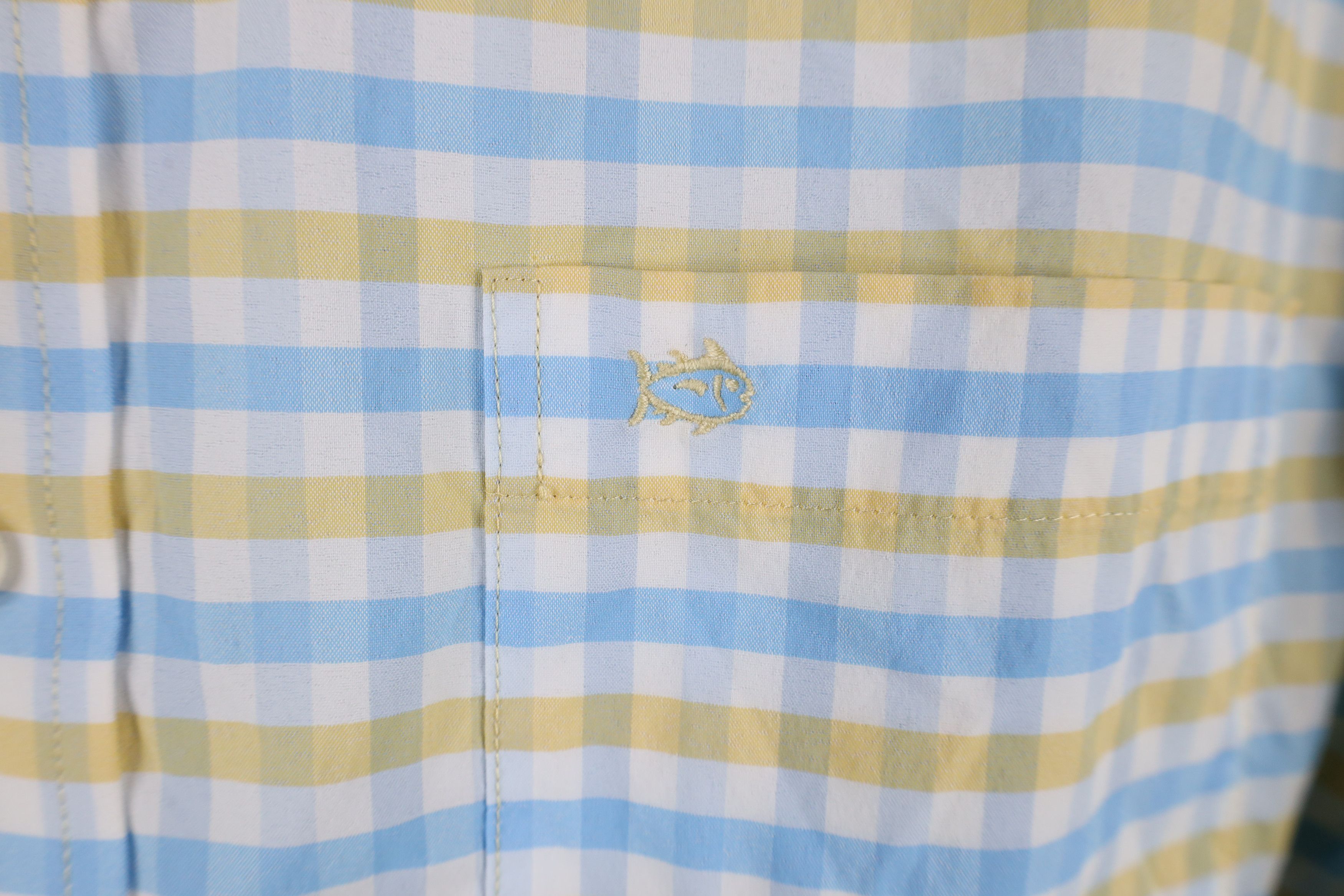 Southern Tide × Vintage Southern Tide Fish Logo Collared Button Down Shirt Plaid Size US M / EU 48-50 / 2 - 5 Thumbnail
