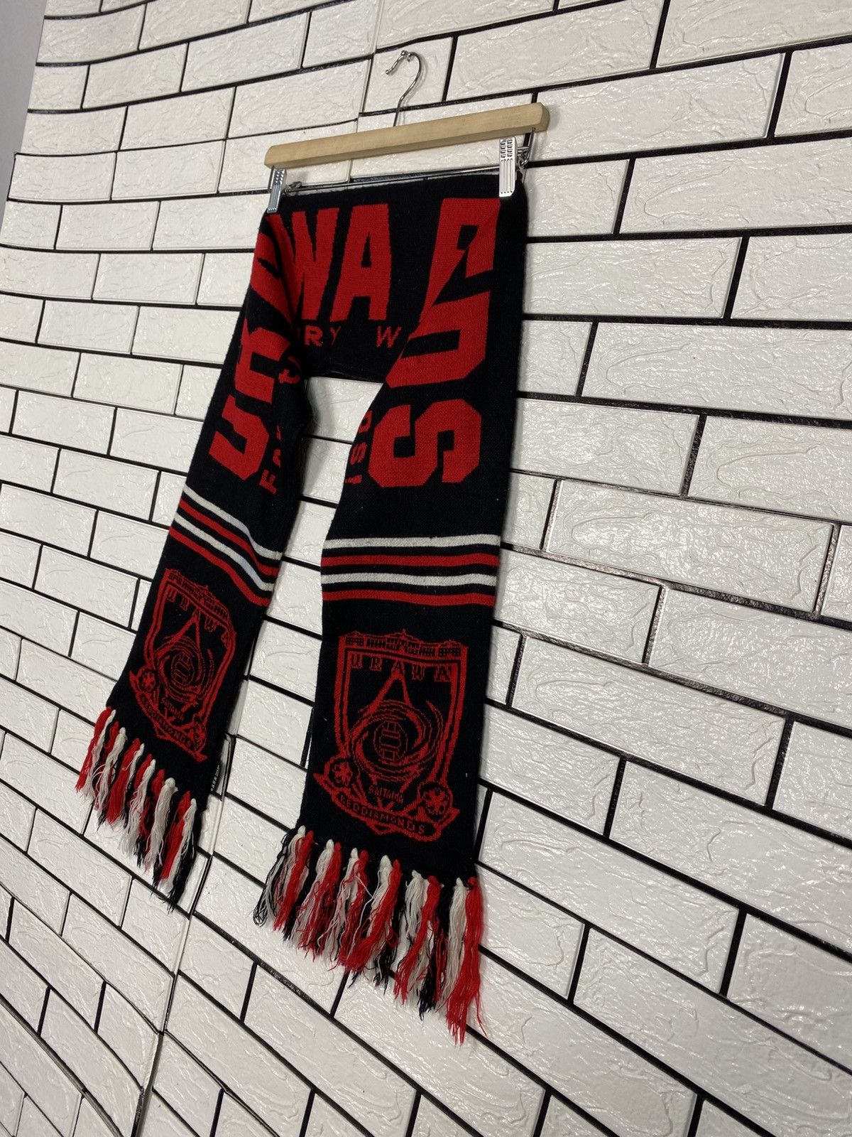 Japanese Brand Vintage muffler Football Team Urawa Reds Big Log Size ONE SIZE - 3 Thumbnail