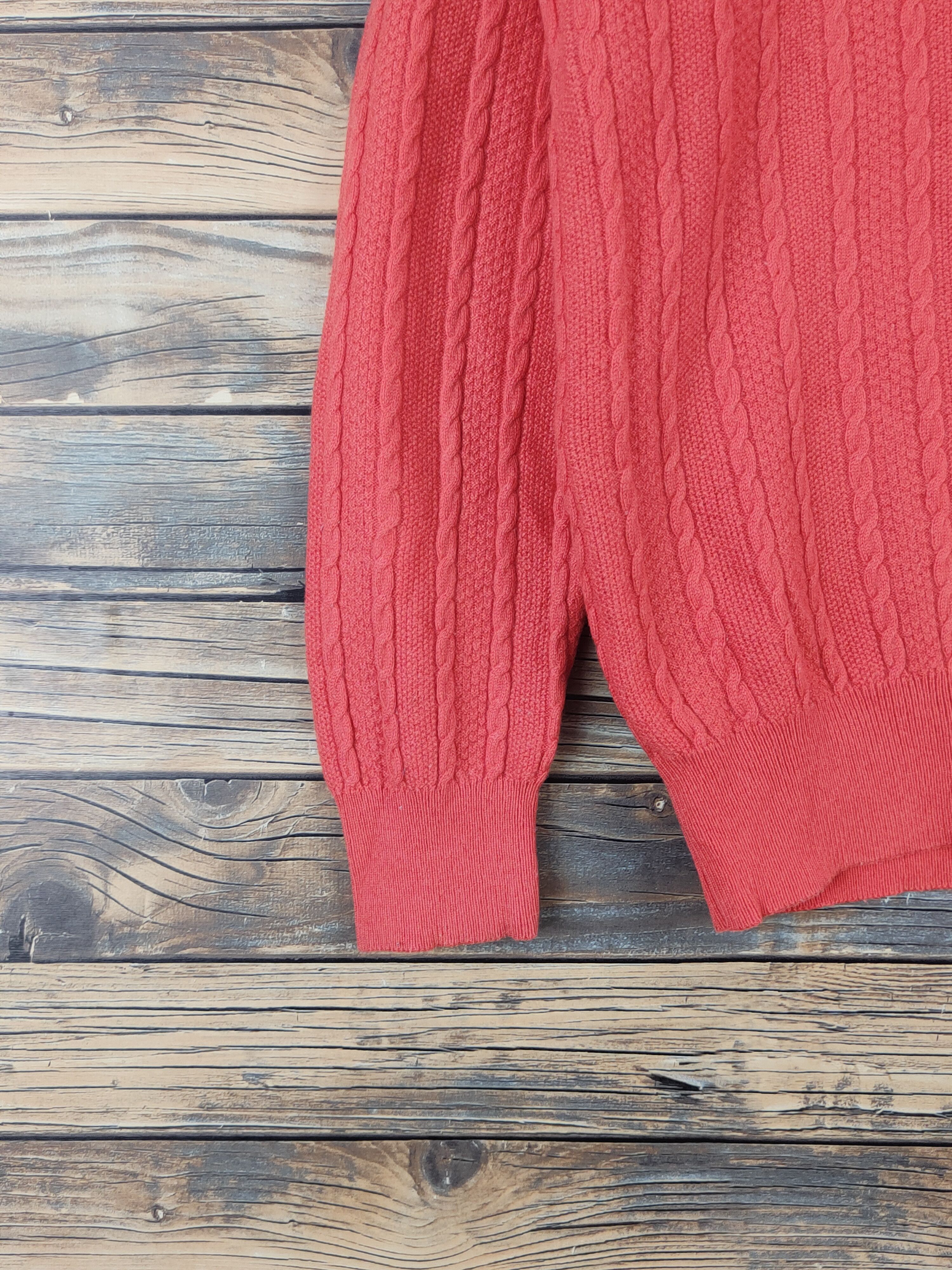 Homespun Knitwear × Japanese Brand × Vintage Japanese Brand Orange Knitwear Sweatshirts #W1109 Size US L / EU 52-54 / 3 - 4 Thumbnail