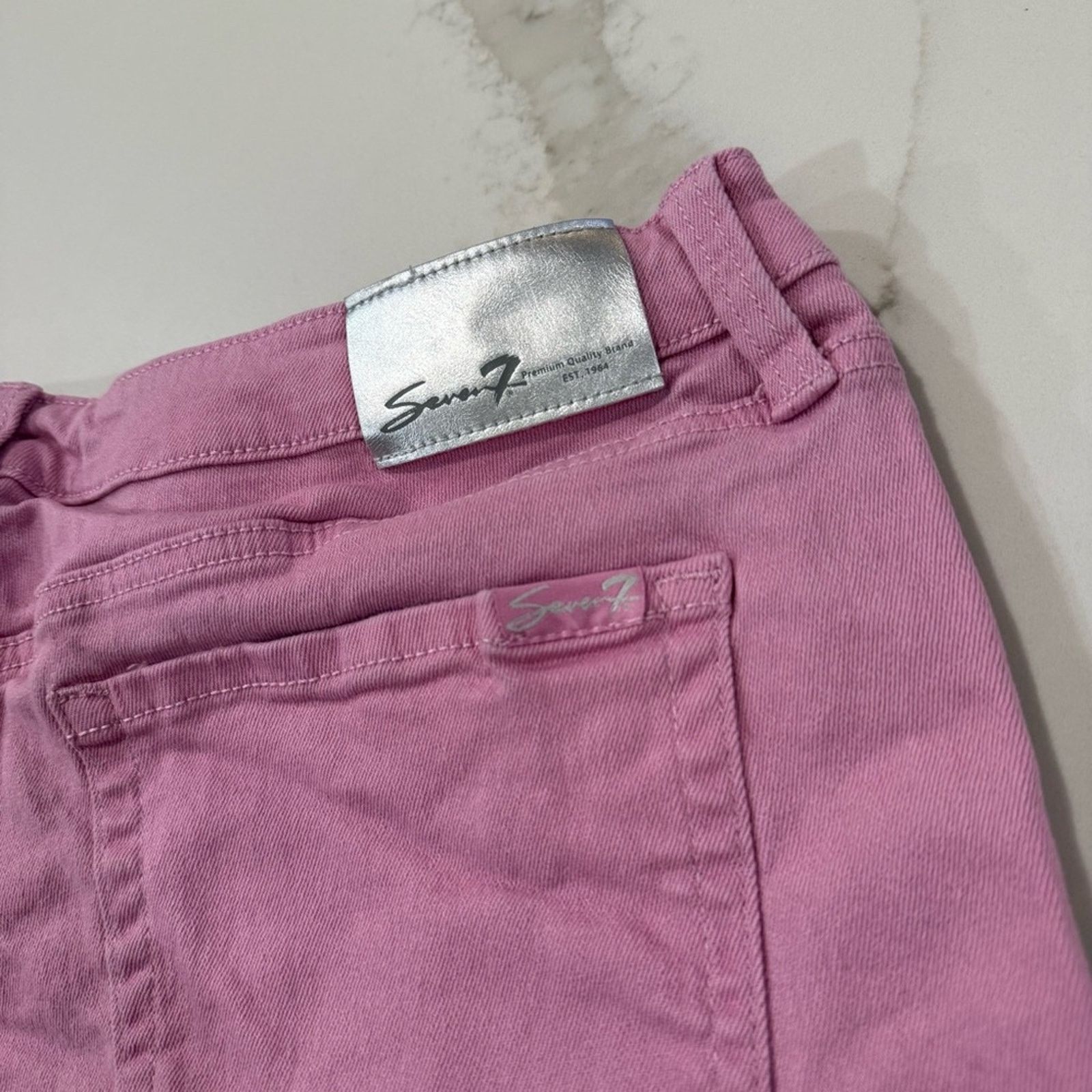 Seven 7 Seven7 Fray Hem Mini Denim Jean Weekend Shorts Womens 16 Size 38" / US 16 / IT 52 - 7 Thumbnail