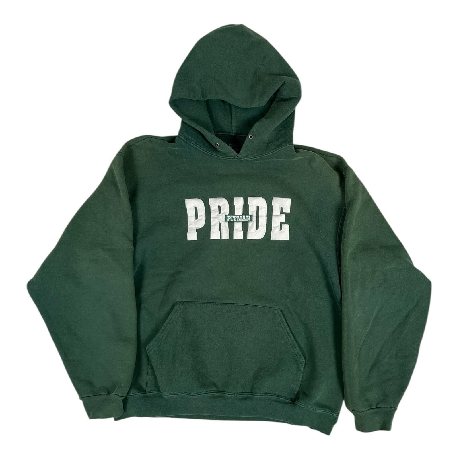 Fruit Of The Loom Vintage Pitman PRIDE Turlock High School Hoodie Sweatshirt S Size US L / EU 52-54 / 3 - 1 Thumbnail
