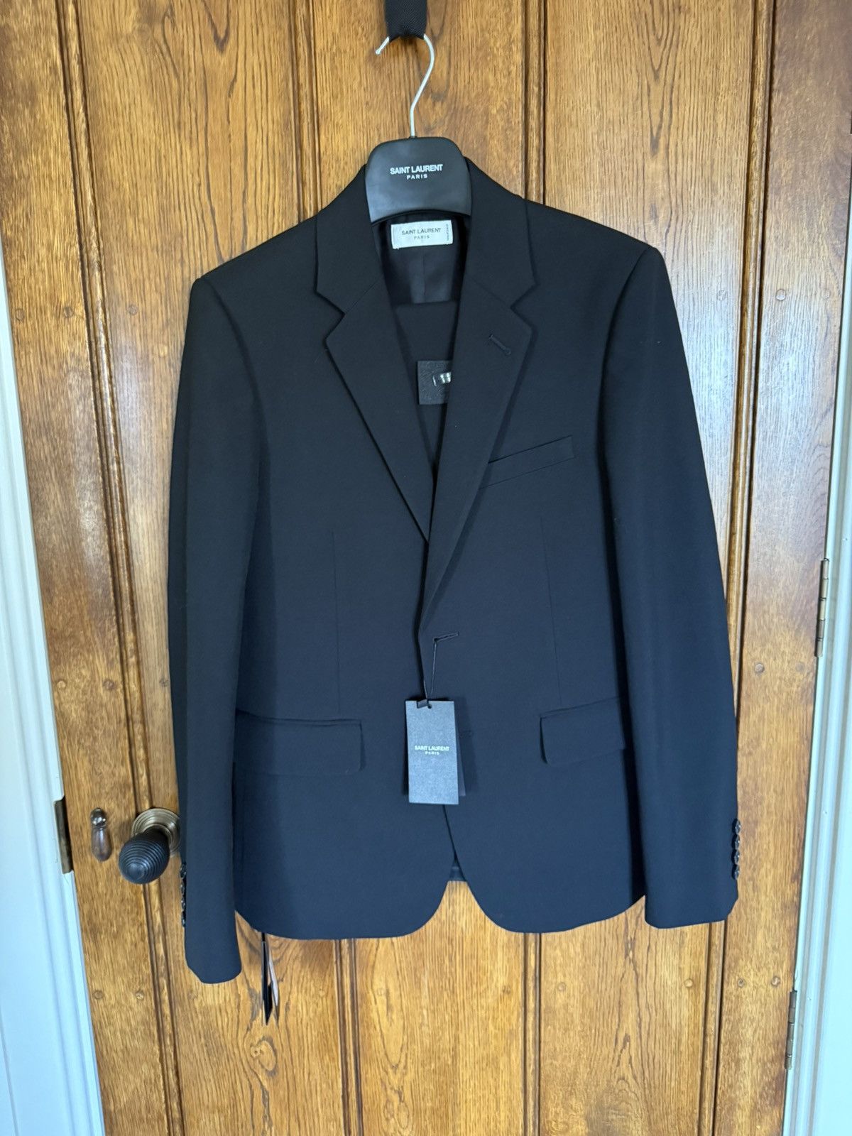$4.7k 🤑 SS24 Saint Laurent Gabardine slim fit suit 46