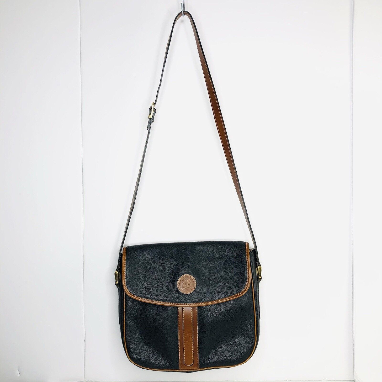 Other Vtg Dé-Roman UK Leather Purse Black Brown crossbody bags Size ONE SIZE - 2 Thumbnail