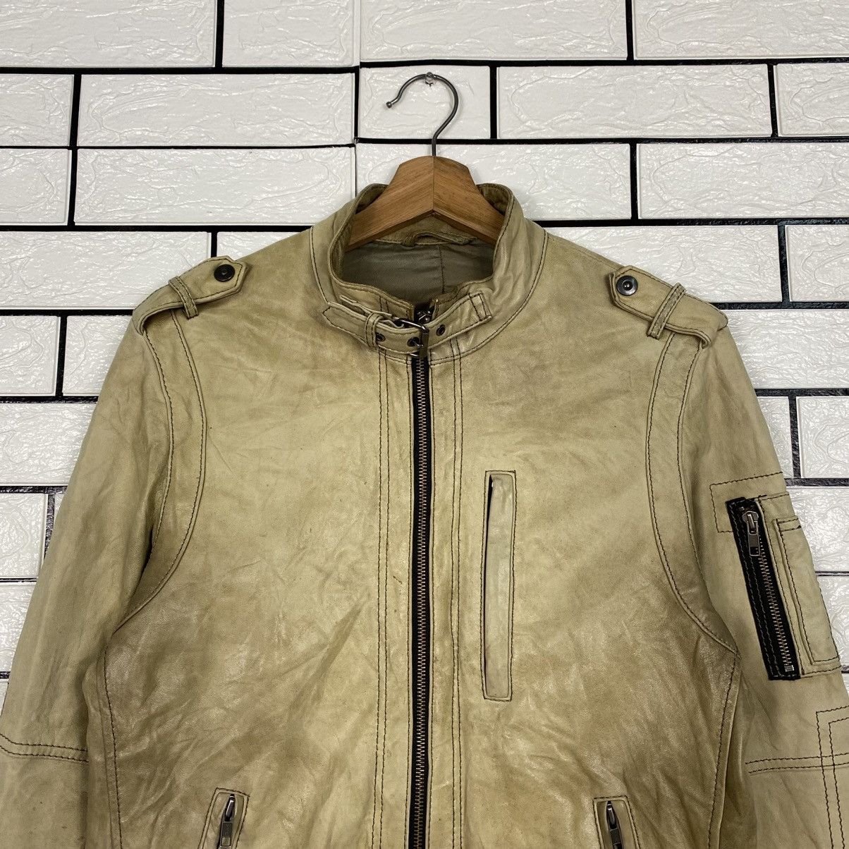 Japanese Brand 📌Vintage Cafe Racer Leather Jacket GGPX Issey Miyake Size US M / EU 48-50 / 2 - 4 Thumbnail