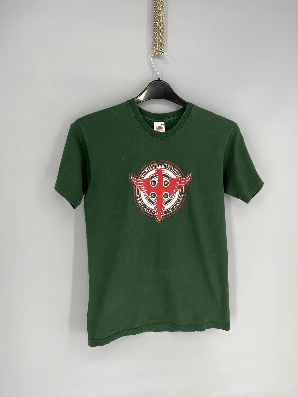 Band Tees Vintage Y2K 30 SECONDS TO MARS Tour T-Shirt 2010 Size US S / EU 44-46 / 1 - 2 Thumbnail