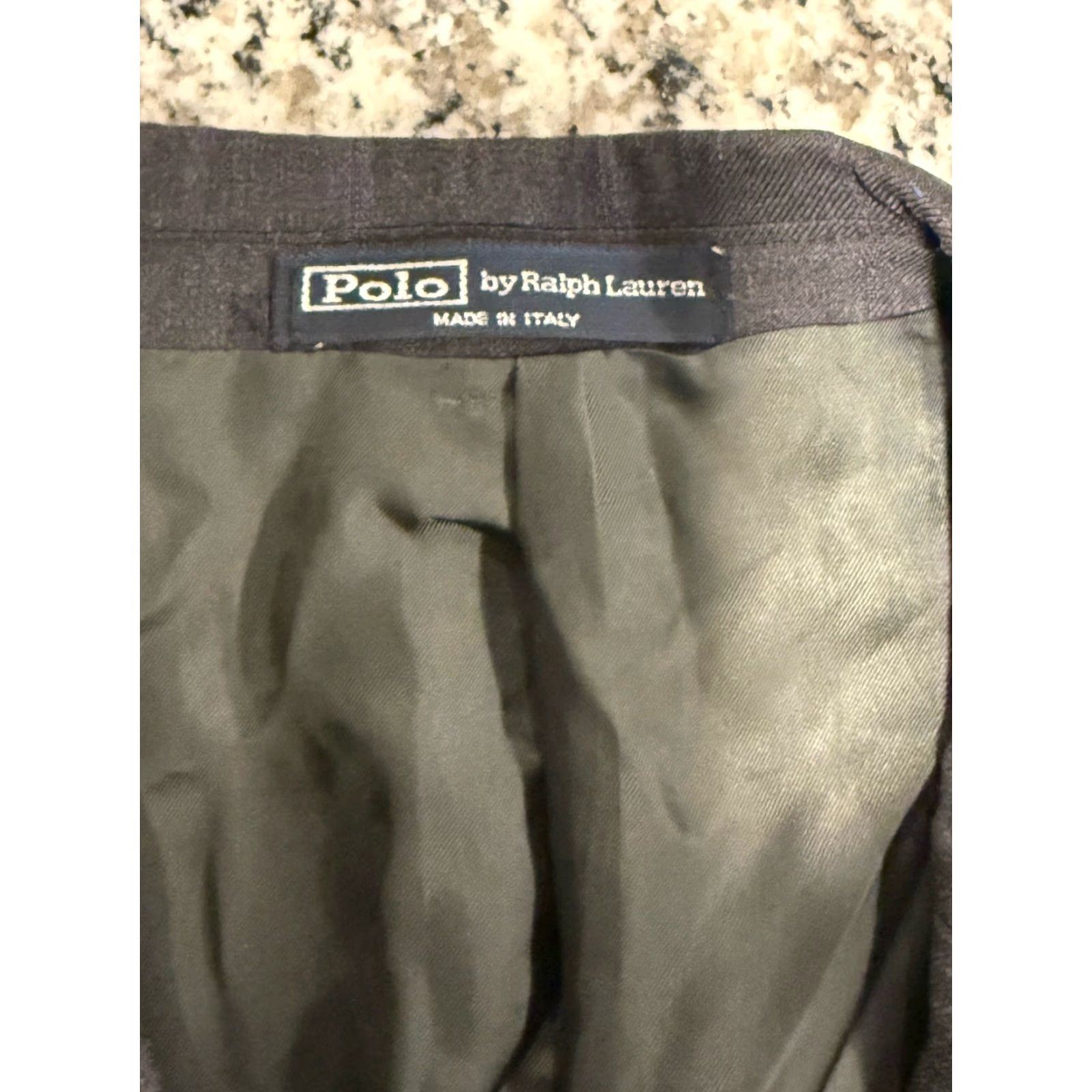 Polo Ralph Lauren VINTAGE Polo Ralph Lauren Blazer Windowpane Plaid Wool Made In Italy 42L Men's Jacket Regular Subtle Purple Gray Size US XL / EU 56 / 4 - 7 Thumbnail