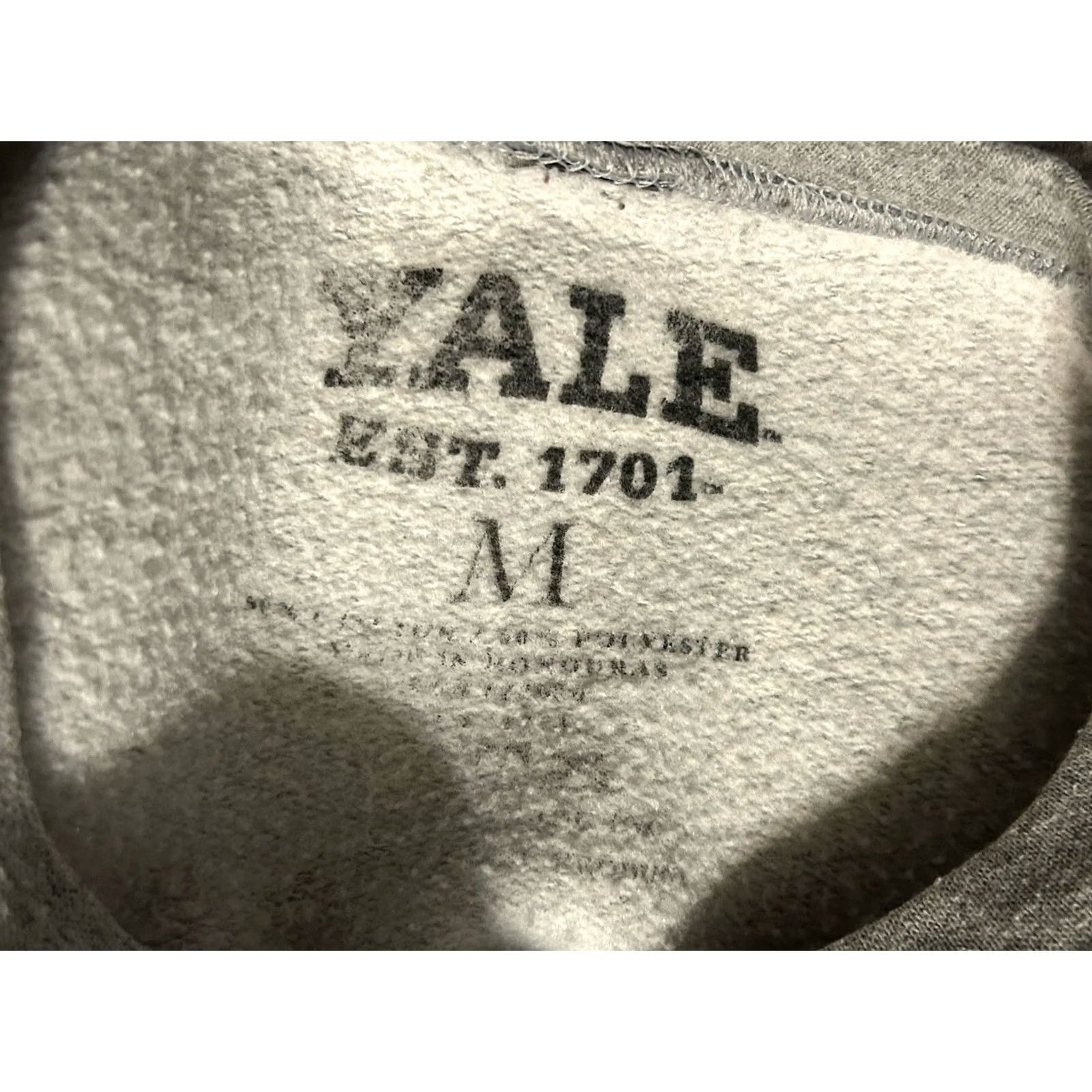 Spell Yale University Pullover Sweatshirt M Gray Logo Front Spell out 2000s Yale University Yale Sports Ivy League Mens Womens Unisex Adults Regular Size M Size US M / EU 48-50 / 2 - 7 Thumbnail