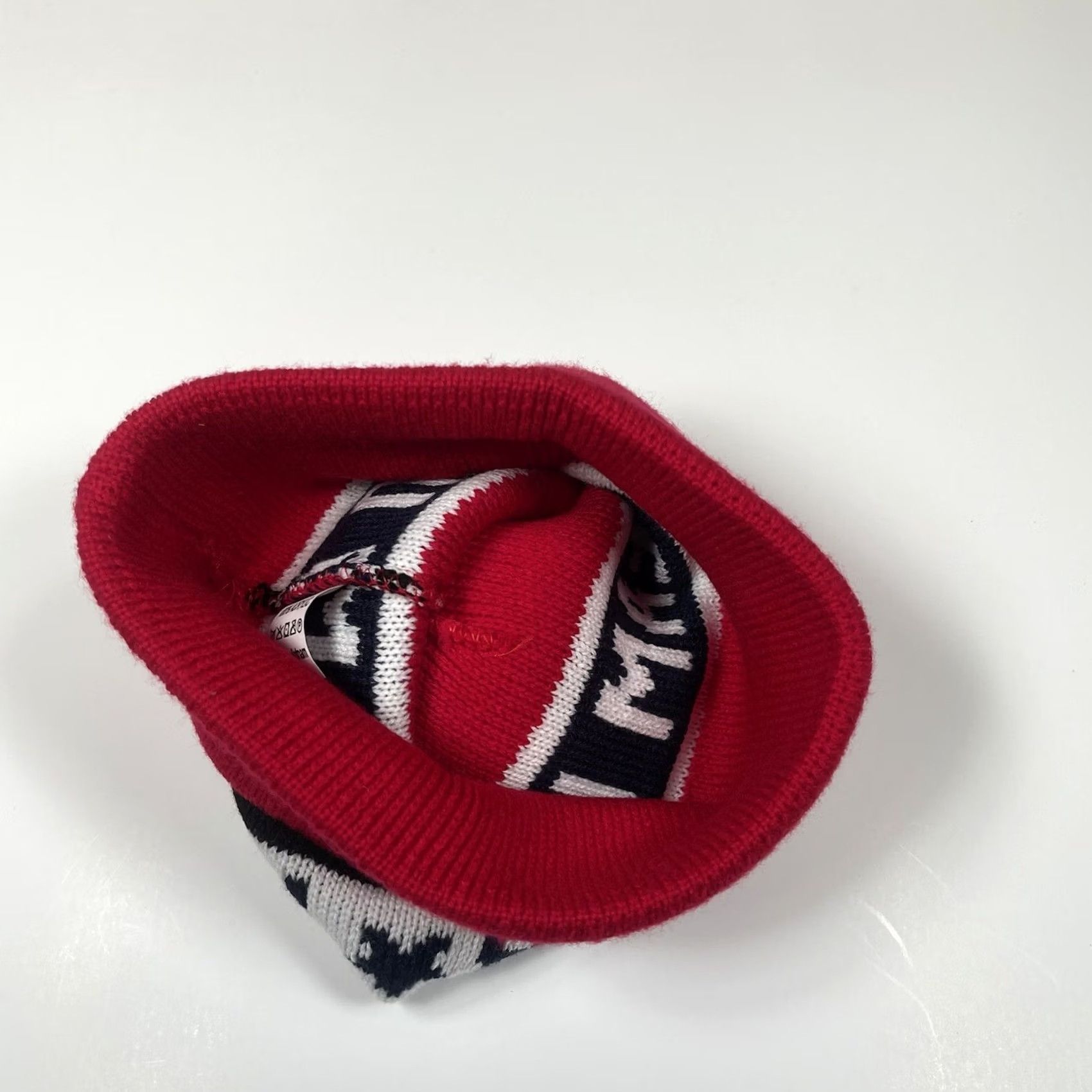 Vintage Unbranded Team USA Beanie Red Adults One Size Striped Winter Hat Cap Size ONE SIZE - 3 Thumbnail