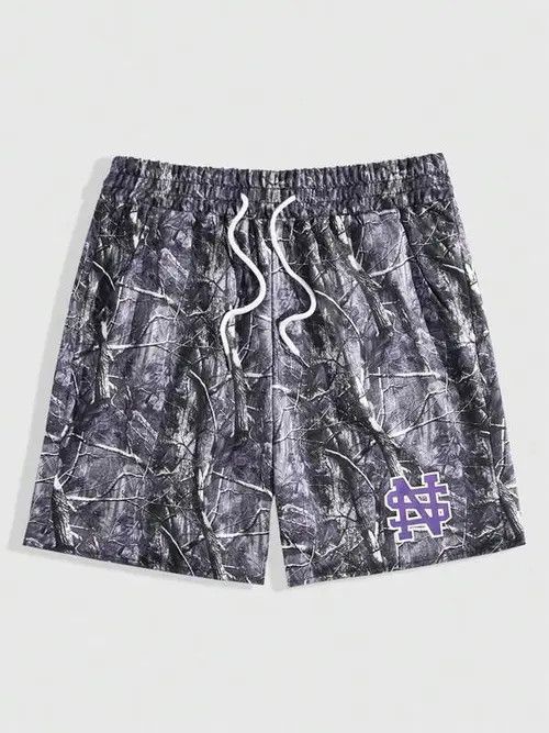 Jean Camo Punk Y2K Drip shorts Size US 30 / EU 46 - 1 Thumbnail