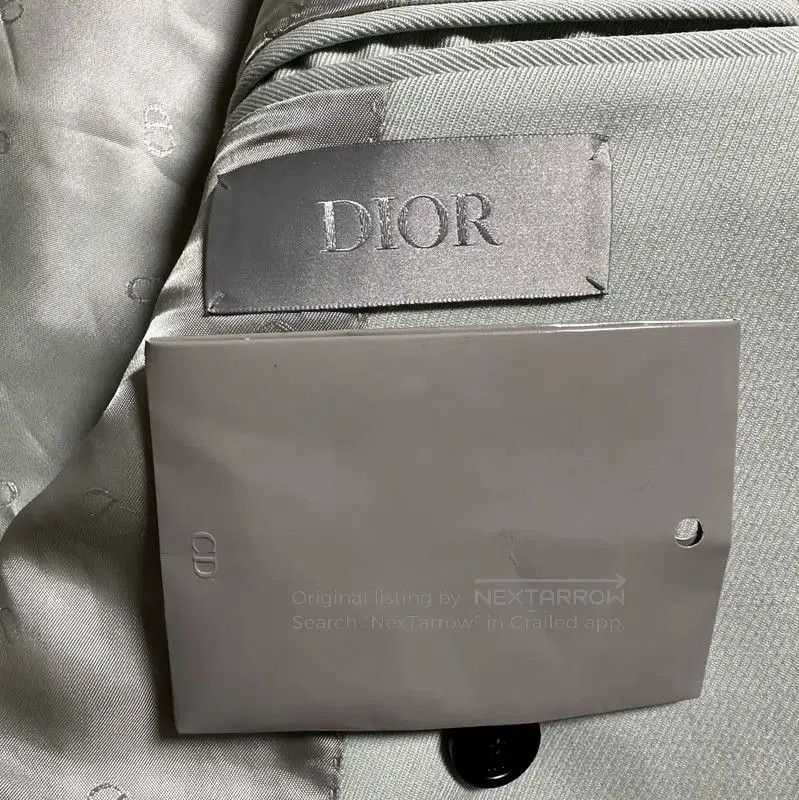 Dior Dior Long Sleeve Aqua Wool Outerwear . Size US XL / EU 56 / 4 - 3 Thumbnail