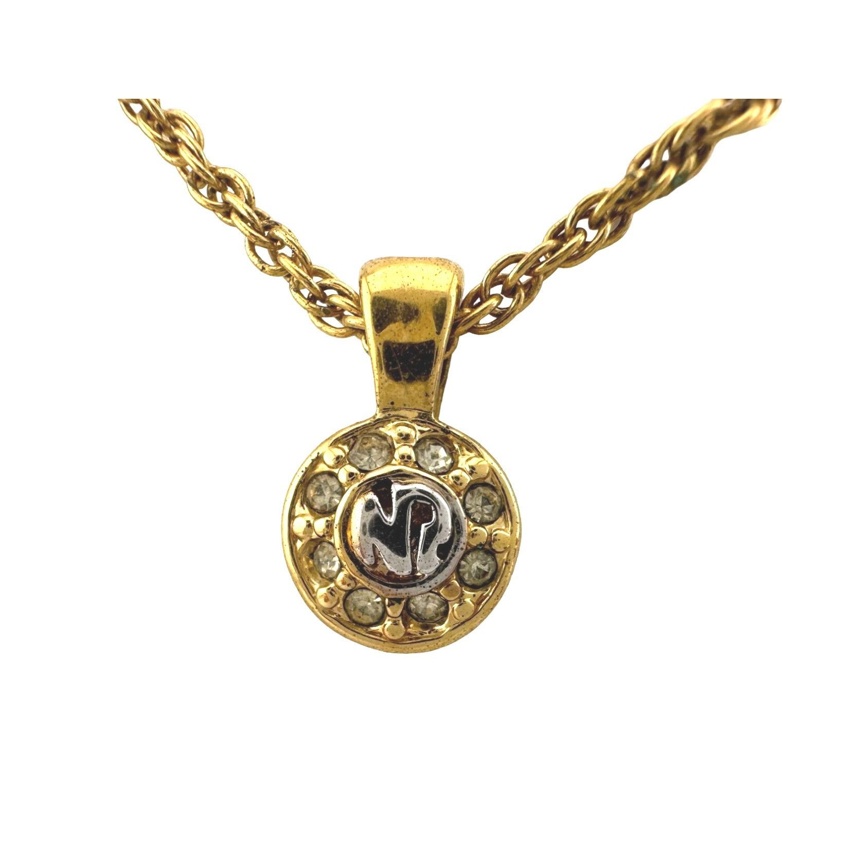 Nina Ricci Nina Ricci Round Rhinestone Necklace Size ONE SIZE - 1 Thumbnail