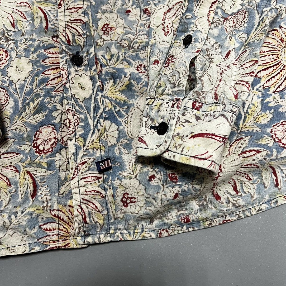 RRL Ralph Lauren × Ralph Lauren × Vintage Ralph Lauren Denim Goods Quality vintage floral shirt Size US XL / EU 56 / 4 - 3 Thumbnail