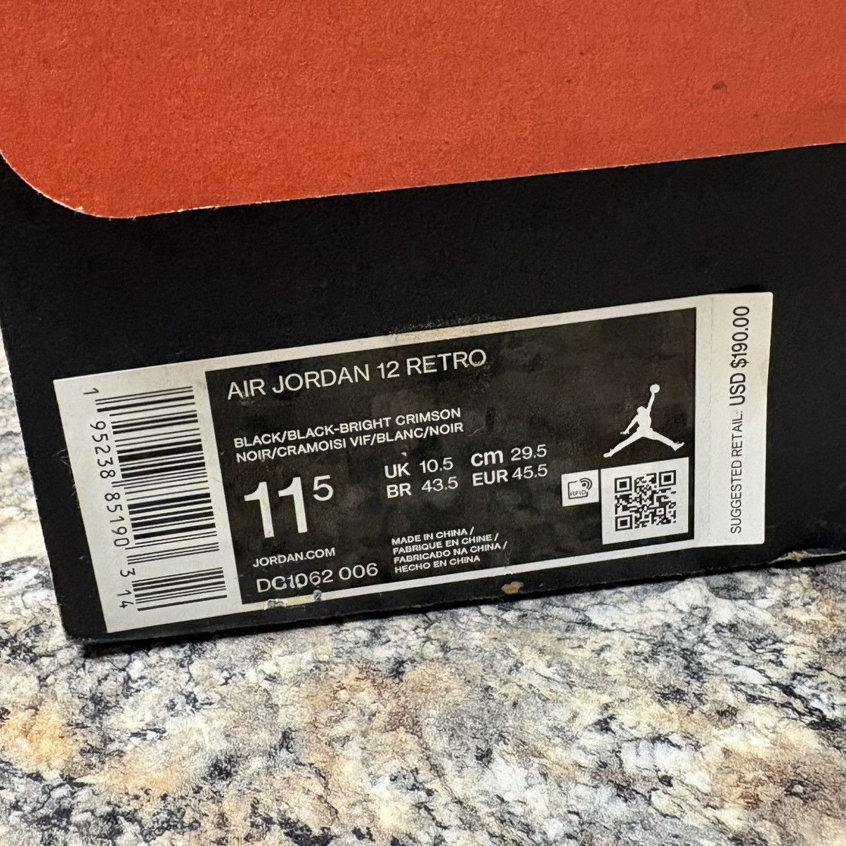 Jordan Brand Air Jordan 12 Utility Size 11.5 Size US 11.5 / EU 44-45 - 10 Thumbnail