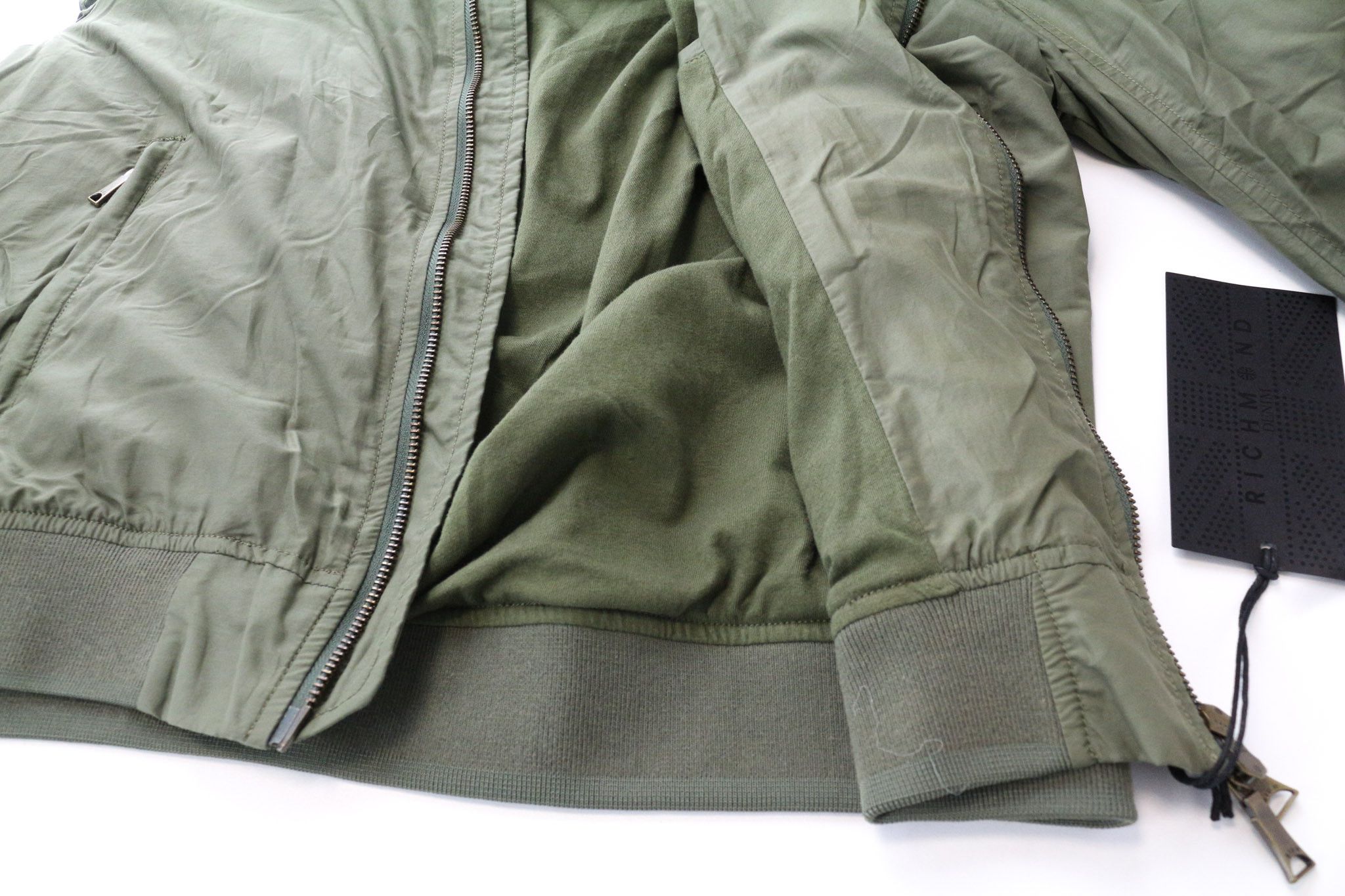 John Richmond EU48 Green Lined Casual Zip Jacket 75000 Size US M / EU 48-50 / 2 - 7 Thumbnail