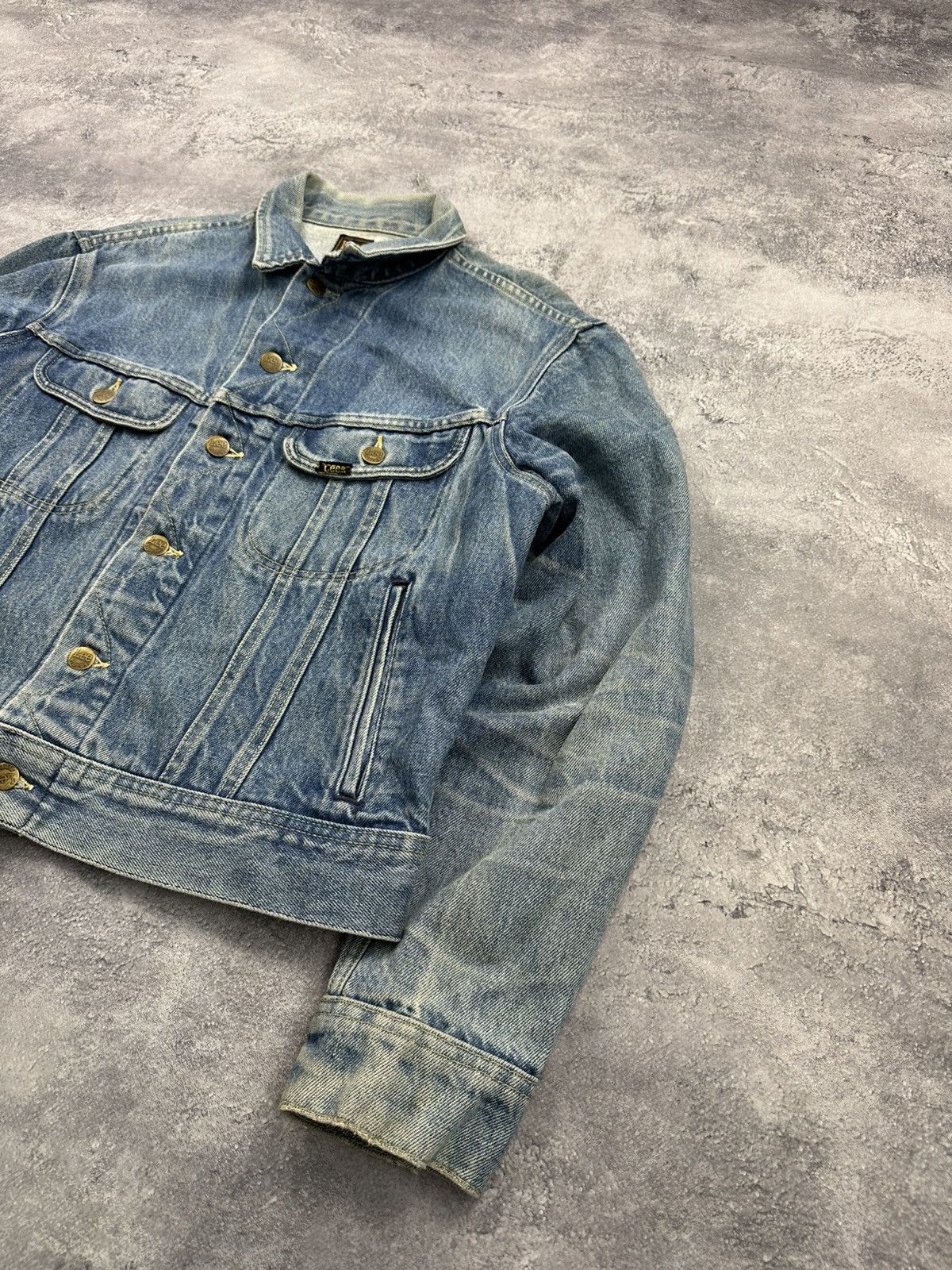 Lee 🚨Crazy Vintage 90s Lee Riders Blue Denim Trucker Jacket USA Size US S / EU 44-46 / 1 - 4 Thumbnail