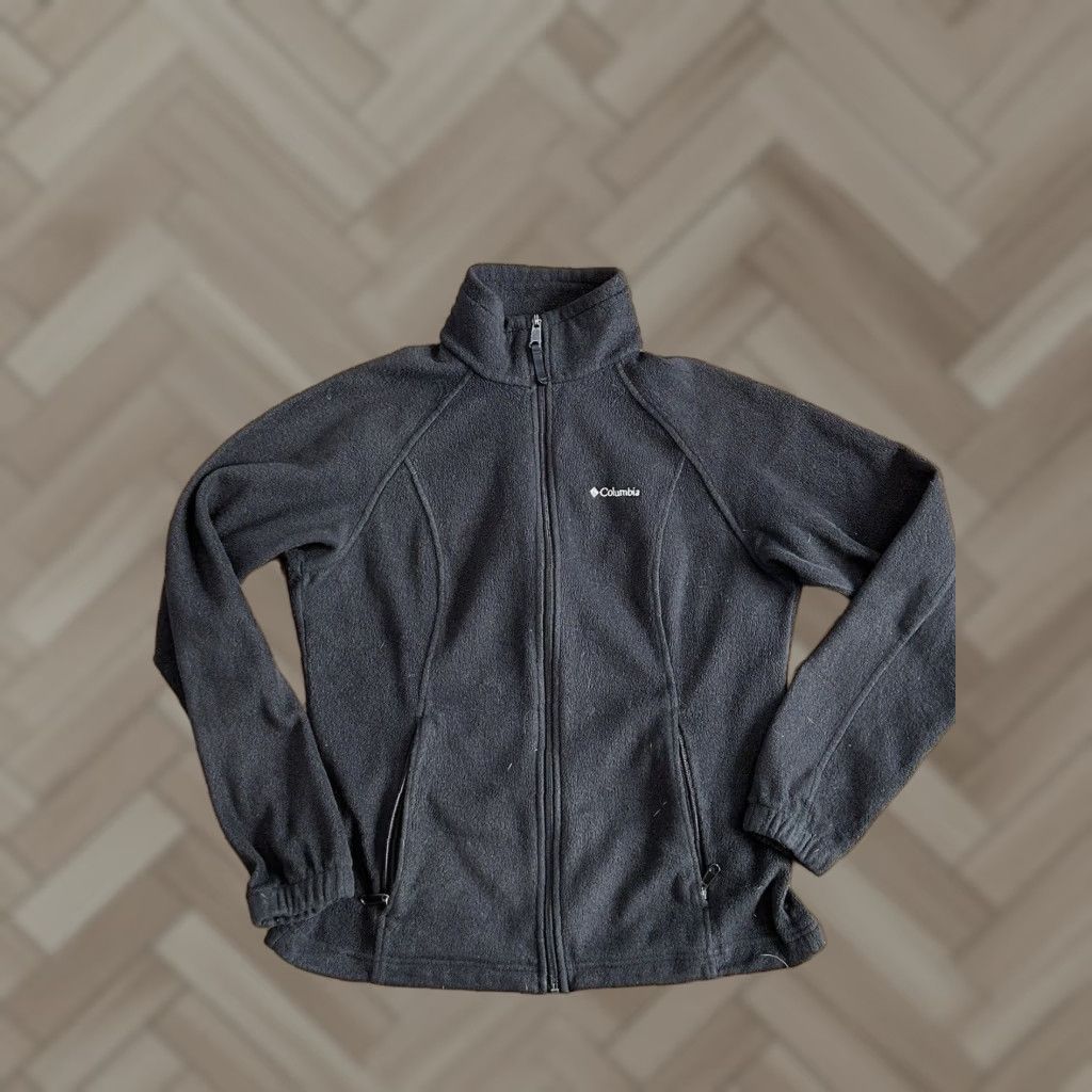 Vintage Columbia Jacket Womens Fleece Full Zip Black Size Medium Size M / US 6-8 / IT 42-44 - 1 Thumbnail