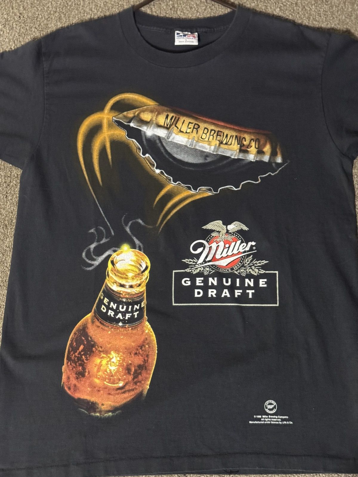 Vintage Miller Genuine Draft Tee Size US L / EU 52-54 / 3 - 1 Thumbnail