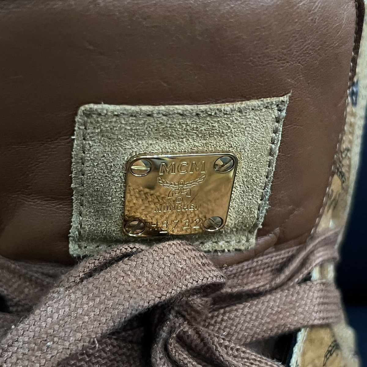 MCM MCM Monogram High-Top Sneakers Size US 8.5 / EU 41-42 - 15 Thumbnail
